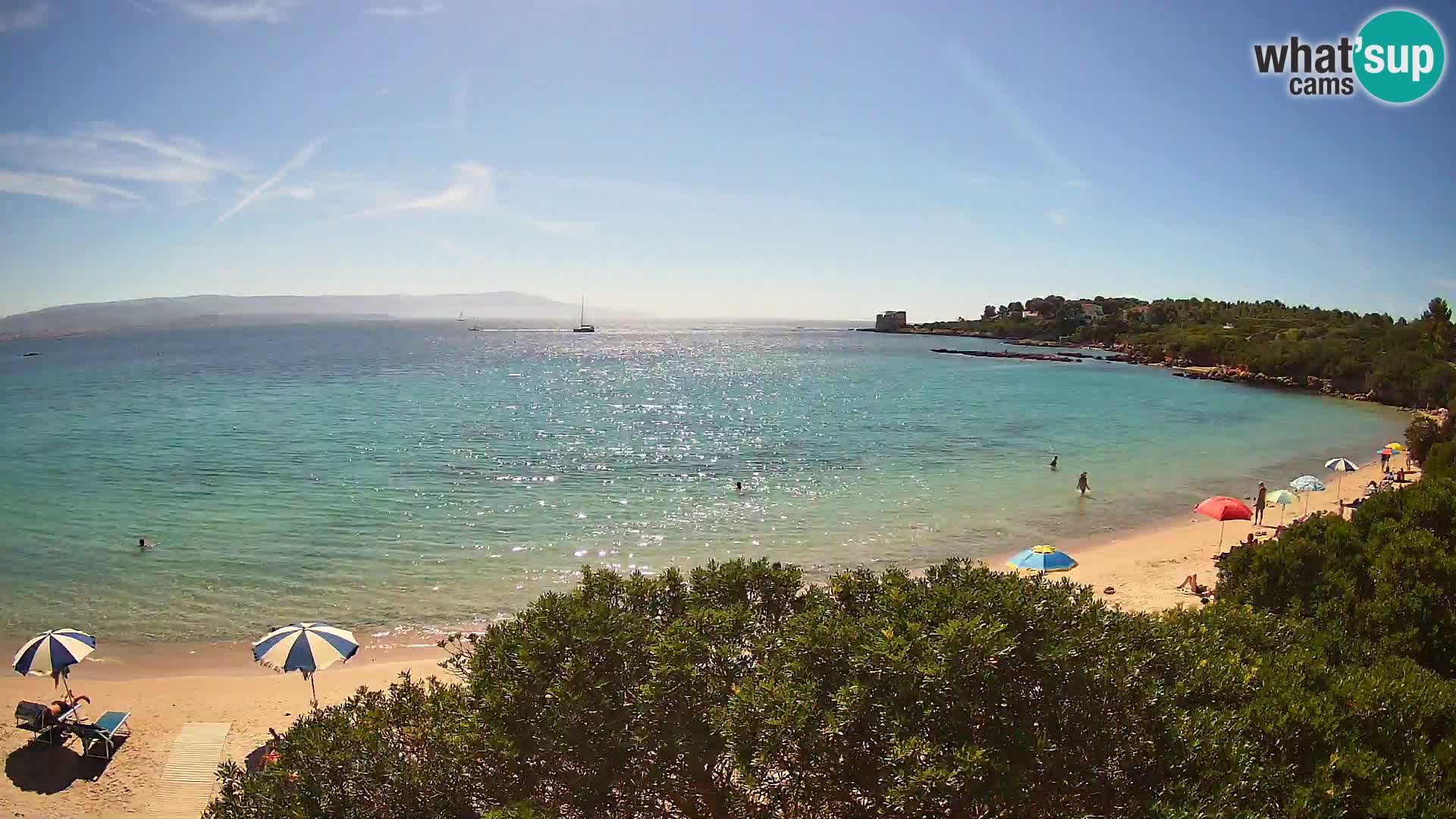 Webcam Lazzaretto beach | Alghero | Sardinia