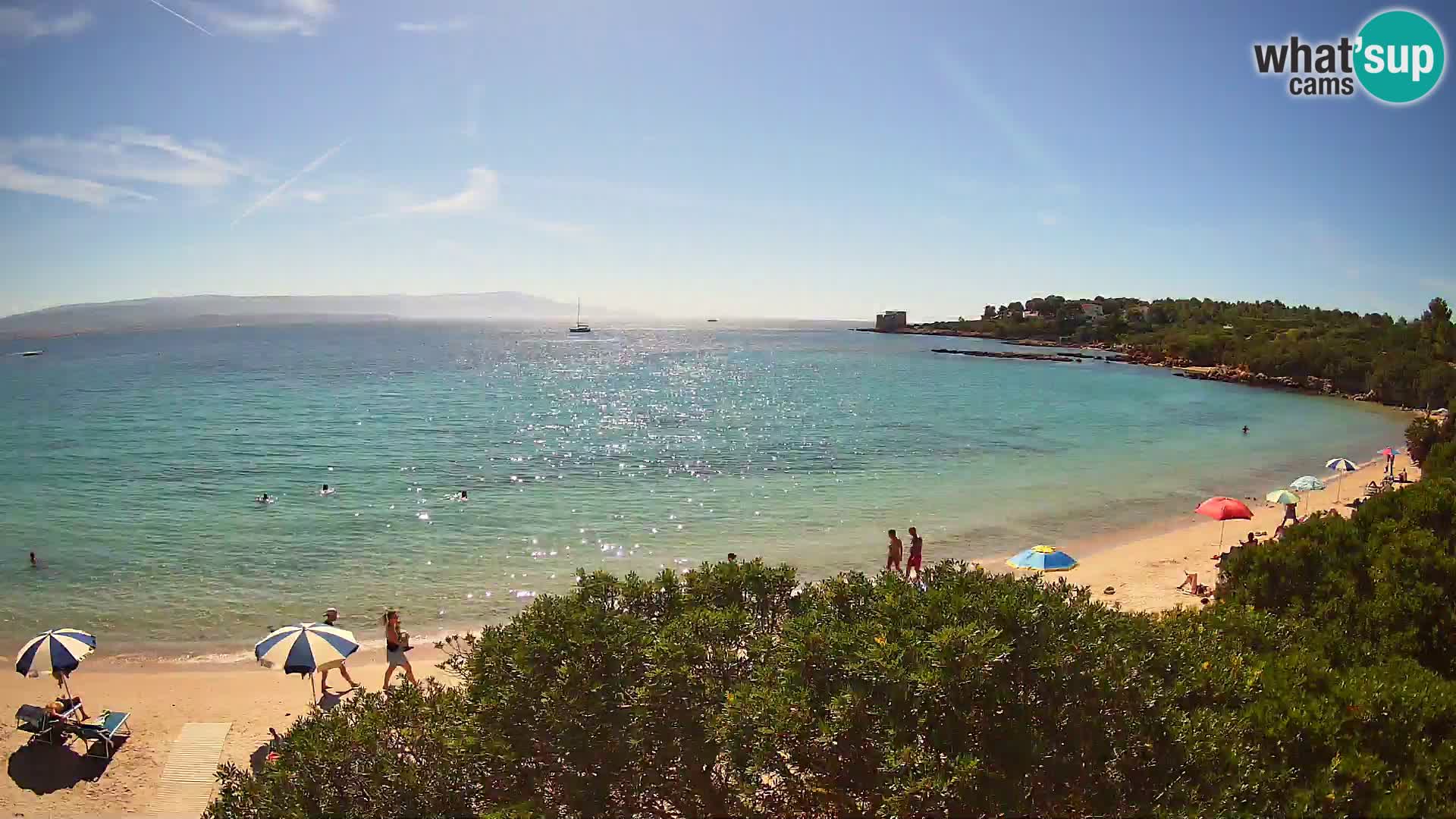 Webcam Lazzaretto Strand | Alghero | Sardinien