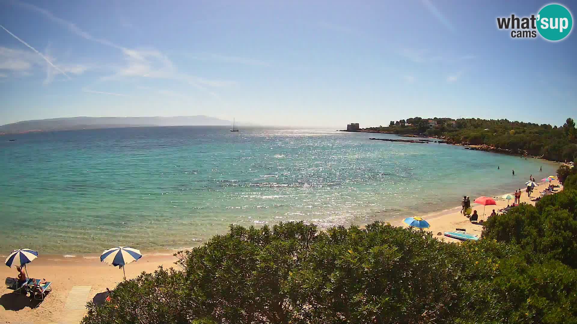 Webcam Lazzaretto beach | Alghero | Sardinia
