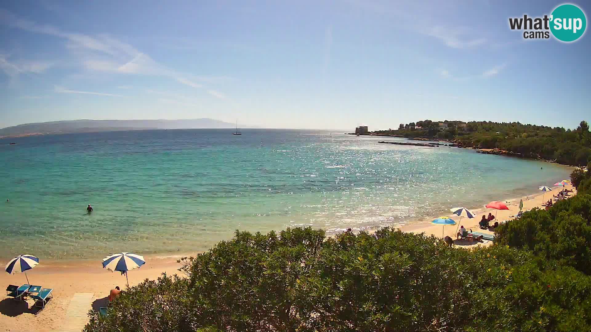 Webcam Lazzaretto beach | Alghero | Sardinia