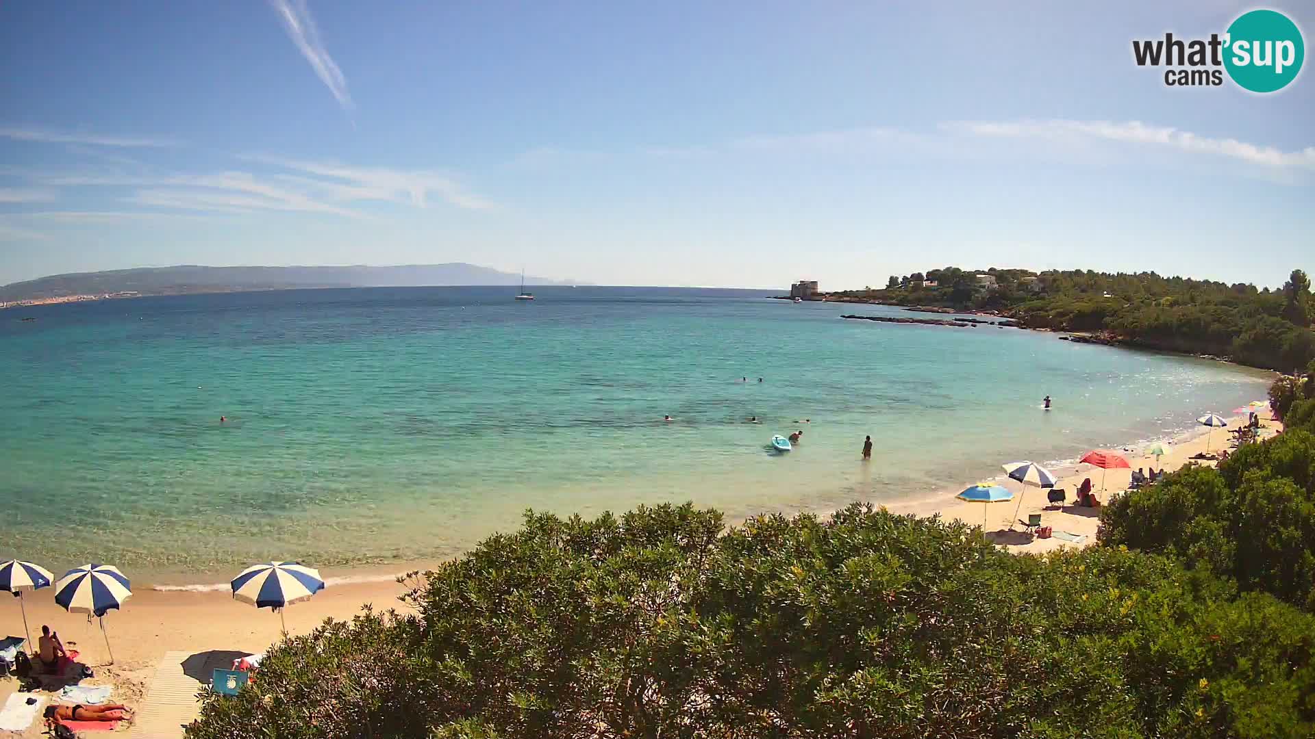 Webcam Lazzaretto Strand | Alghero | Sardinien