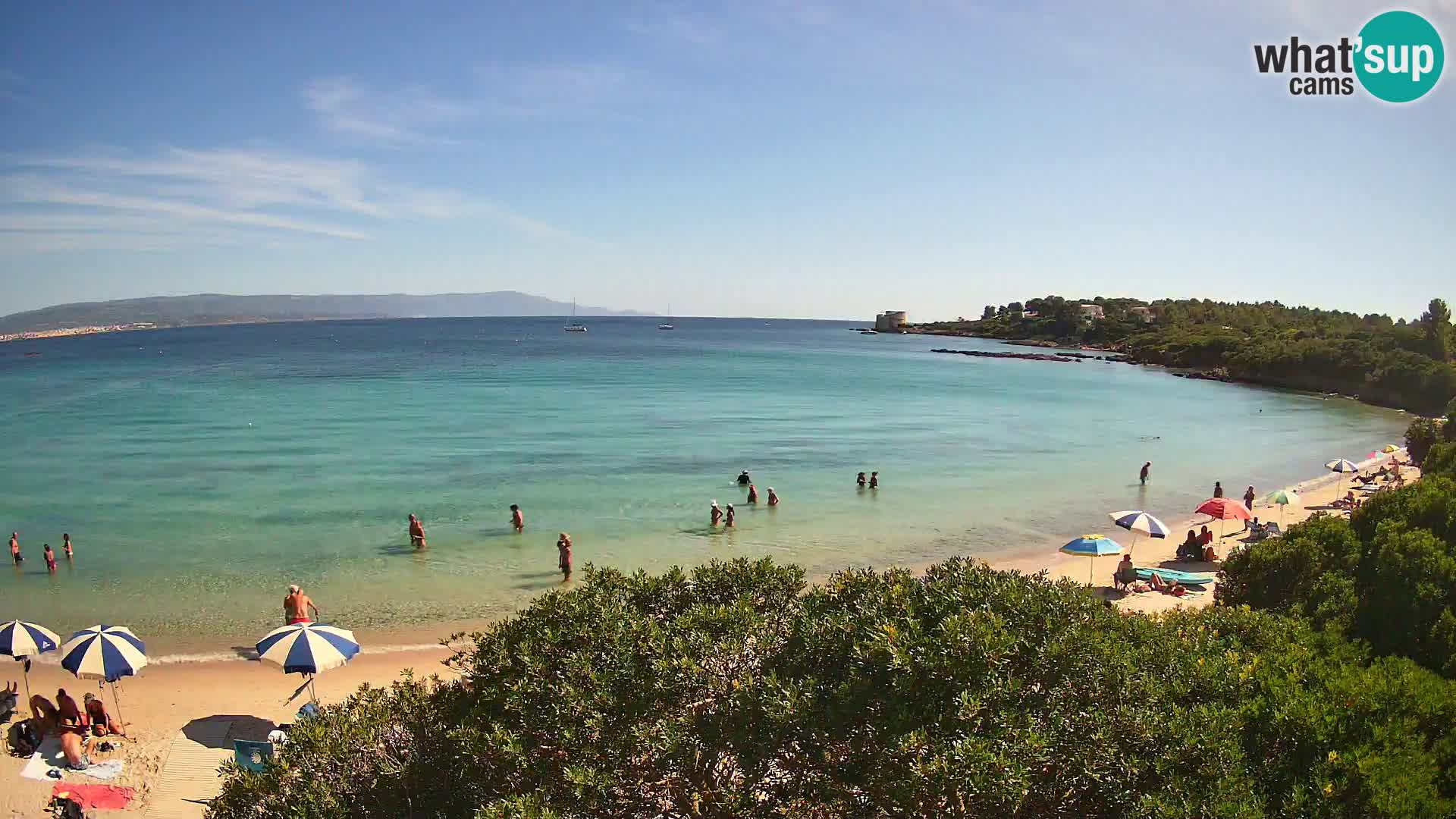 Webcam Lazzaretto beach | Alghero | Sardinia
