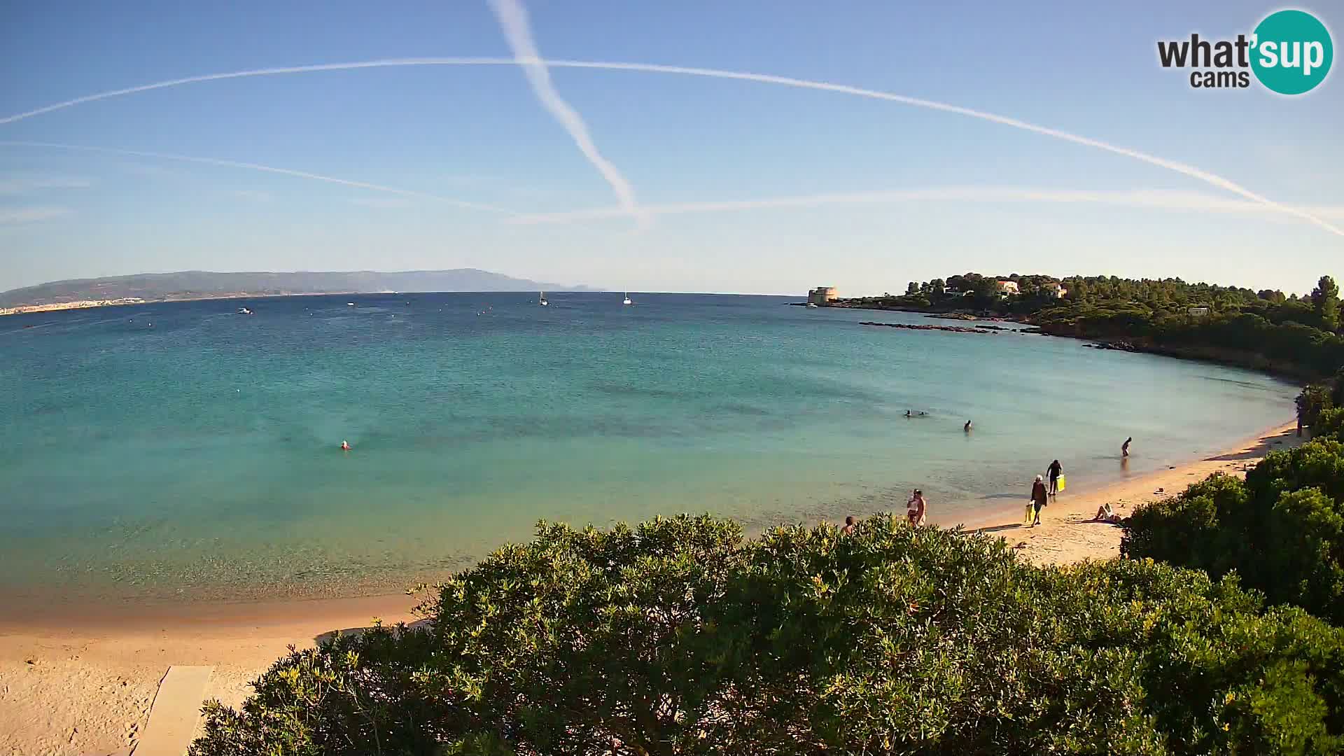 Webcam Lazzaretto Strand | Alghero | Sardinien