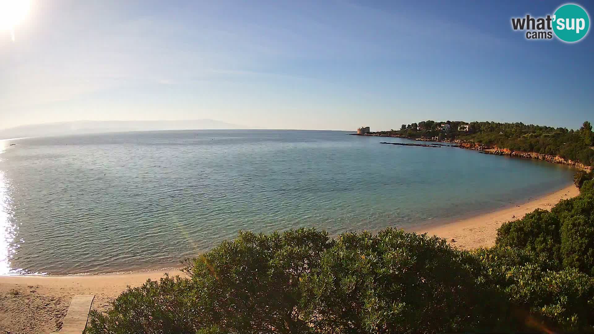 Webcam Lazzaretto beach | Alghero | Sardinia