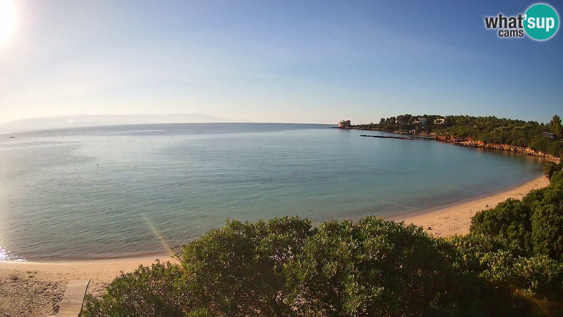 Plage Lazzaretto livecam | Alghero | Sardaigne