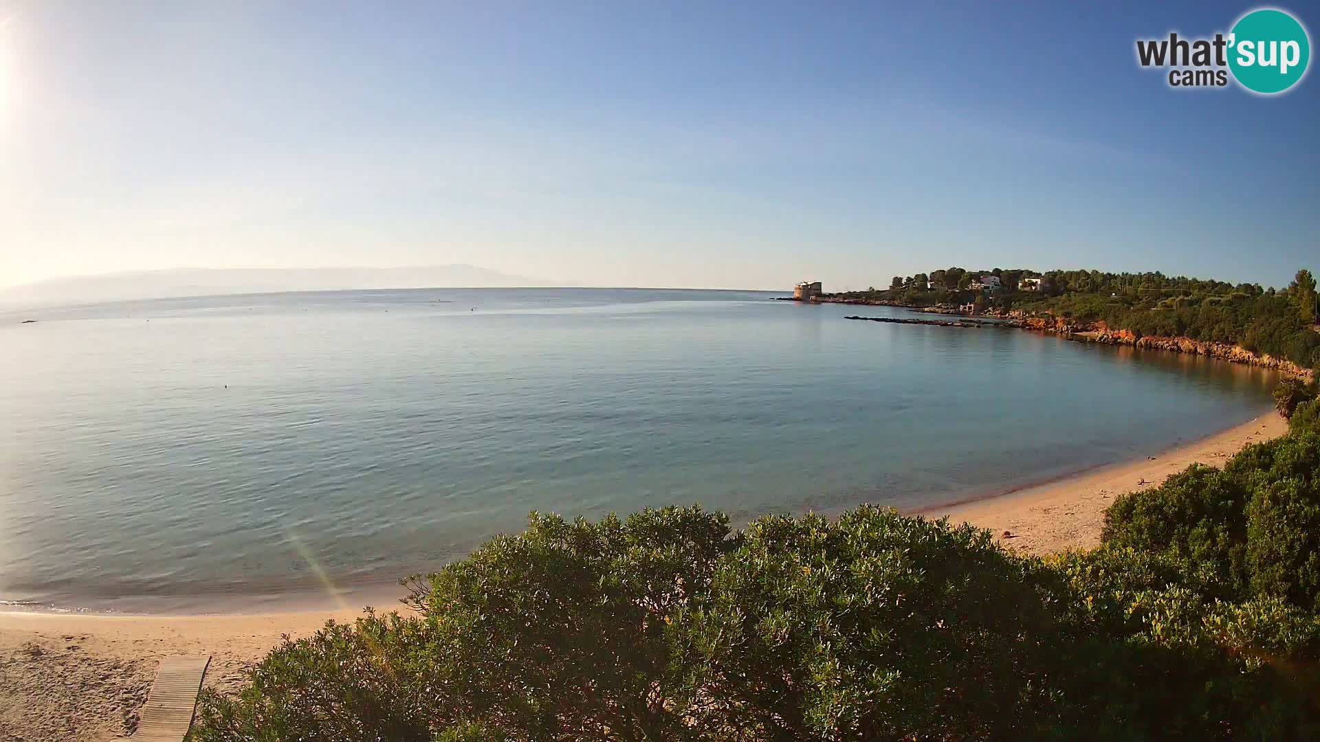 Plage Lazzaretto livecam | Alghero | Sardaigne