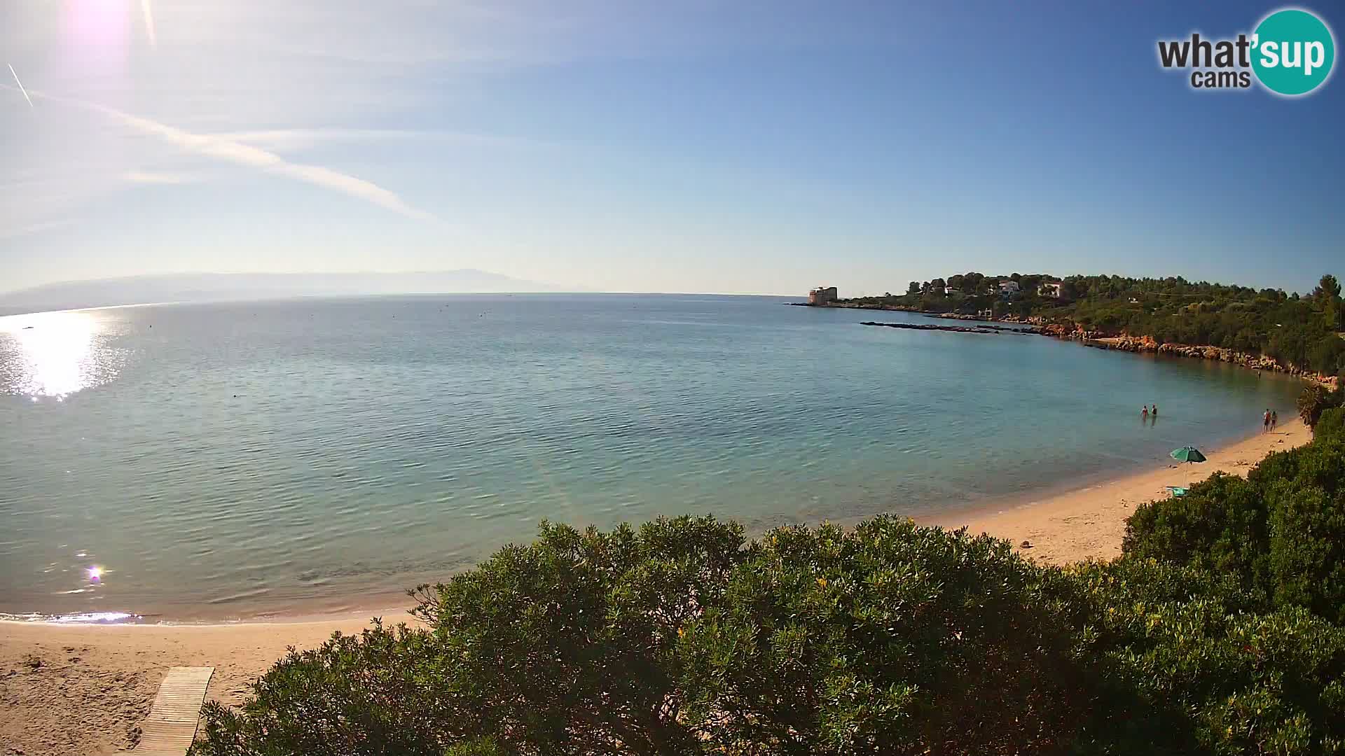 Webcam Lazzaretto beach | Alghero | Sardinia