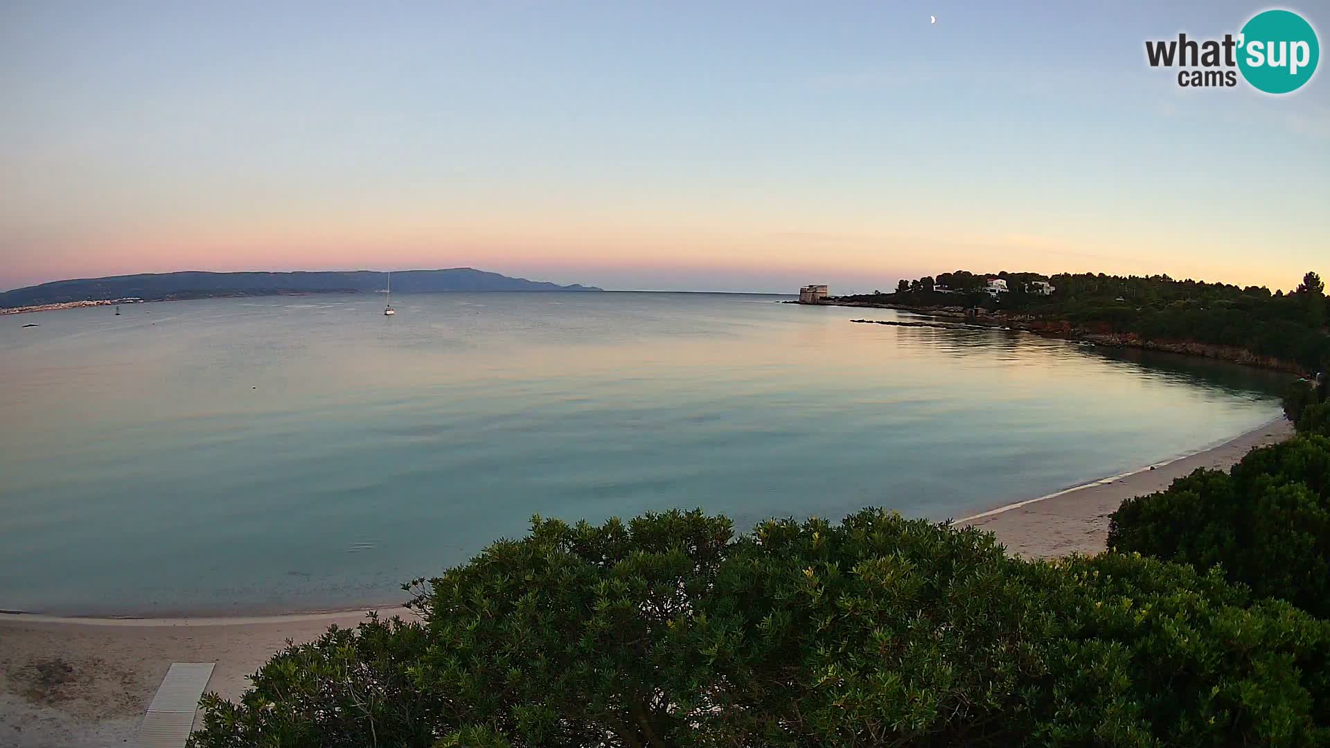 Plage Lazzaretto livecam | Alghero | Sardaigne
