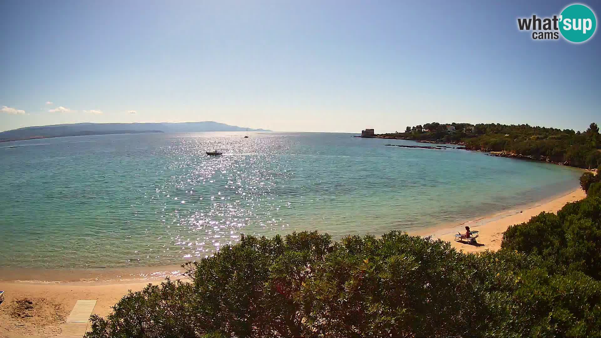 Plage Lazzaretto livecam | Alghero | Sardaigne