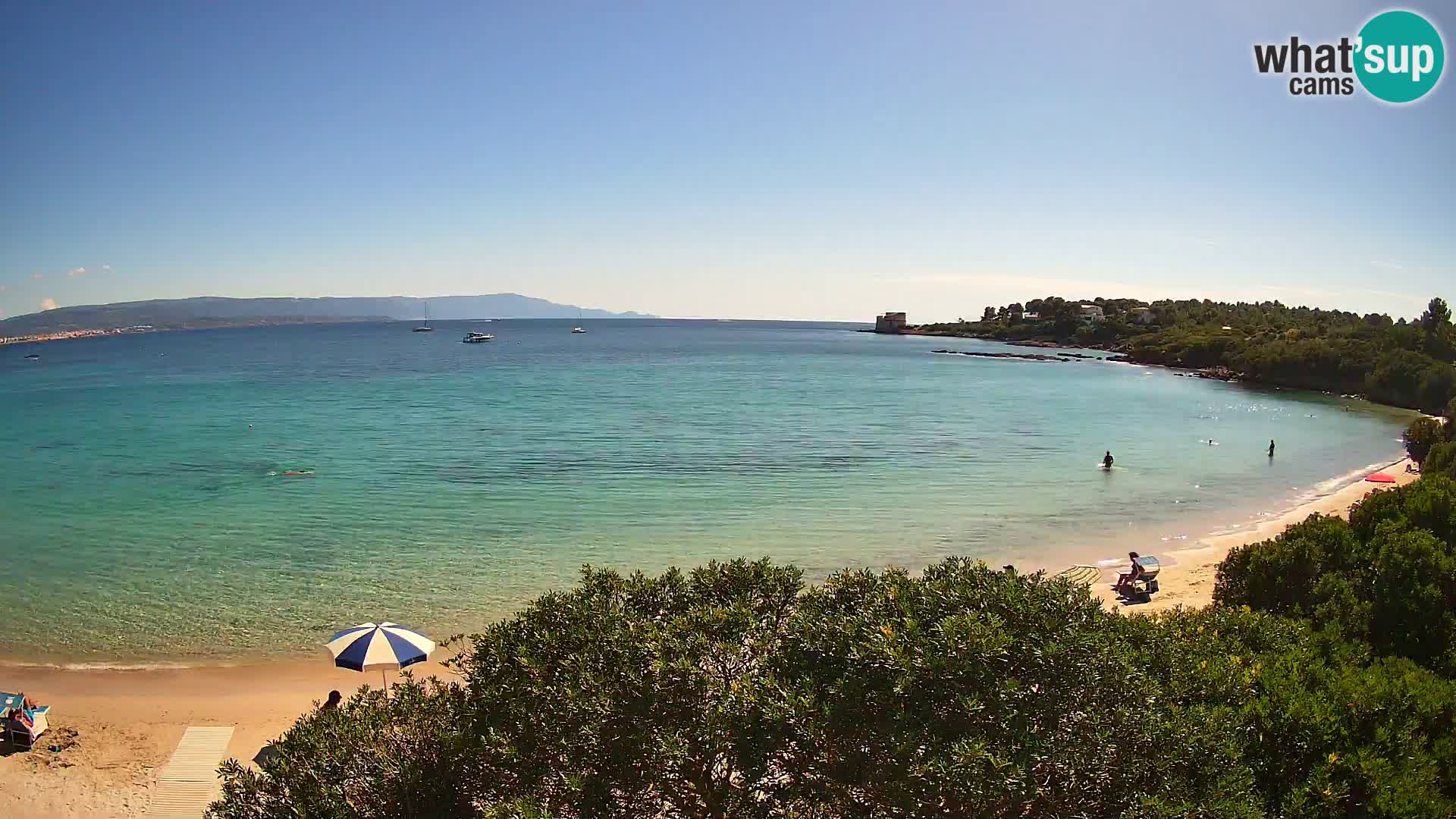 Webcam Lazzaretto beach | Alghero | Sardinia