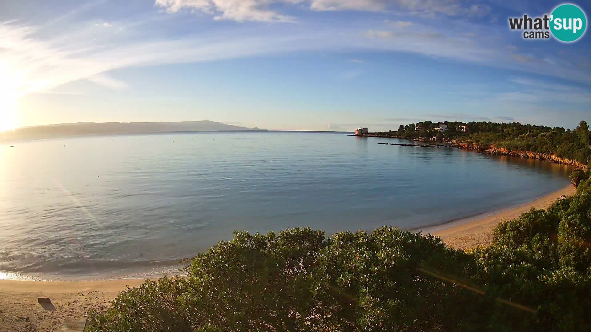 Webcam Lazzaretto Strand | Alghero | Sardinien
