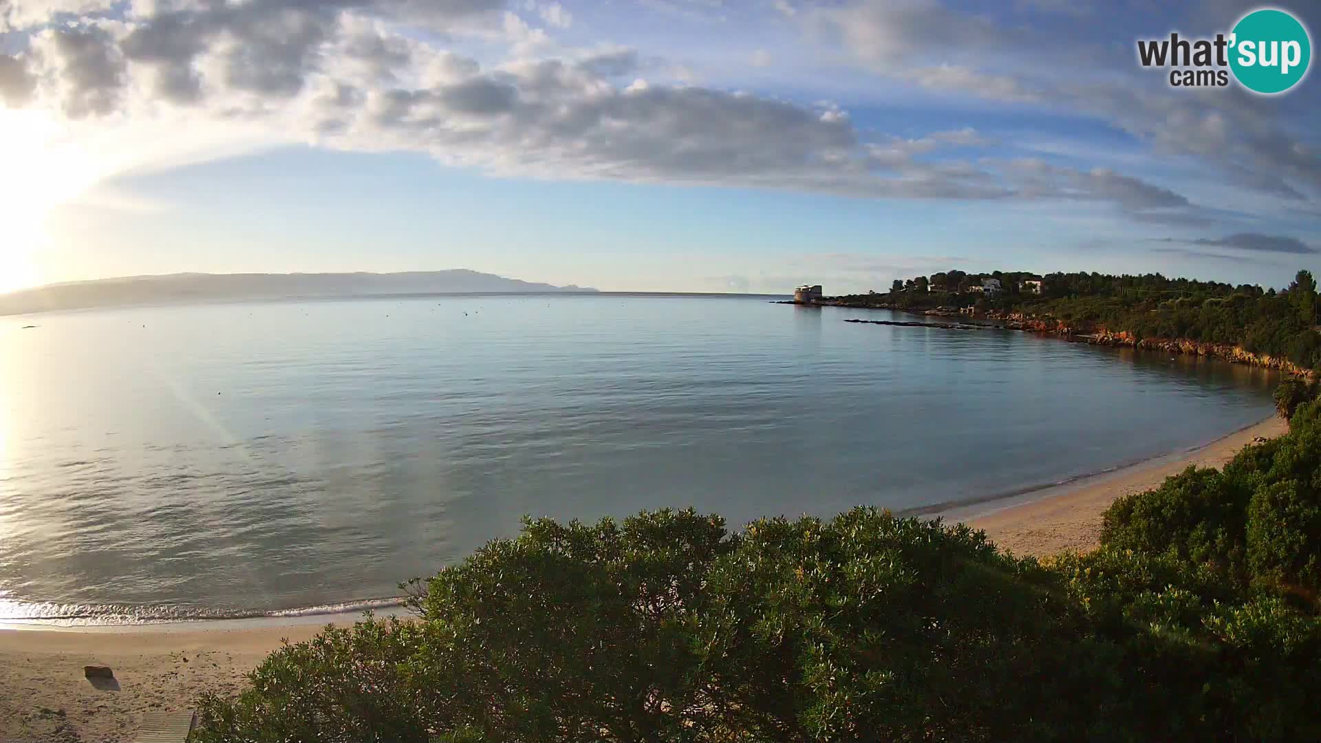 Webcam Lazzaretto Strand | Alghero | Sardinien