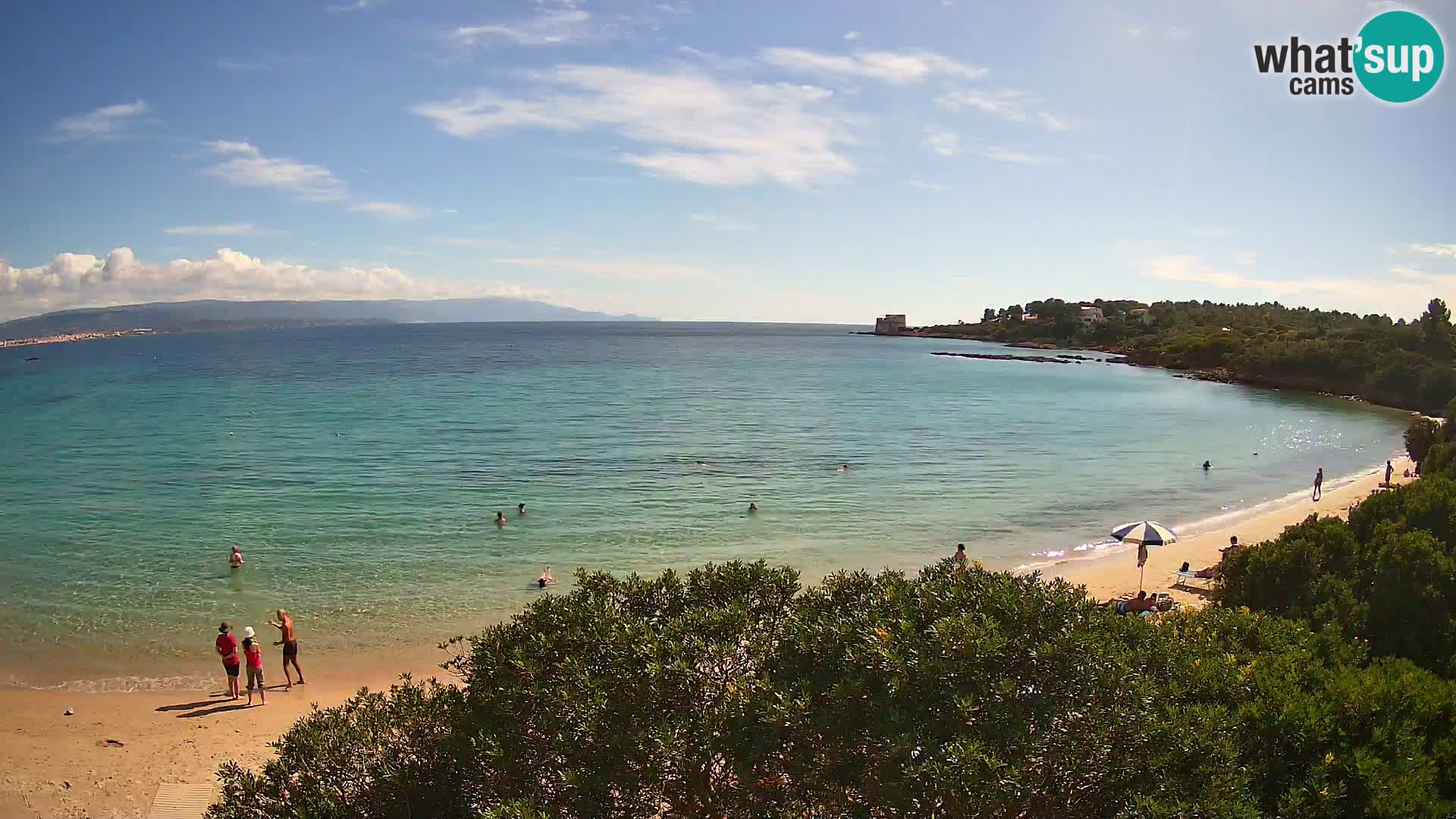 Plage Lazzaretto livecam | Alghero | Sardaigne