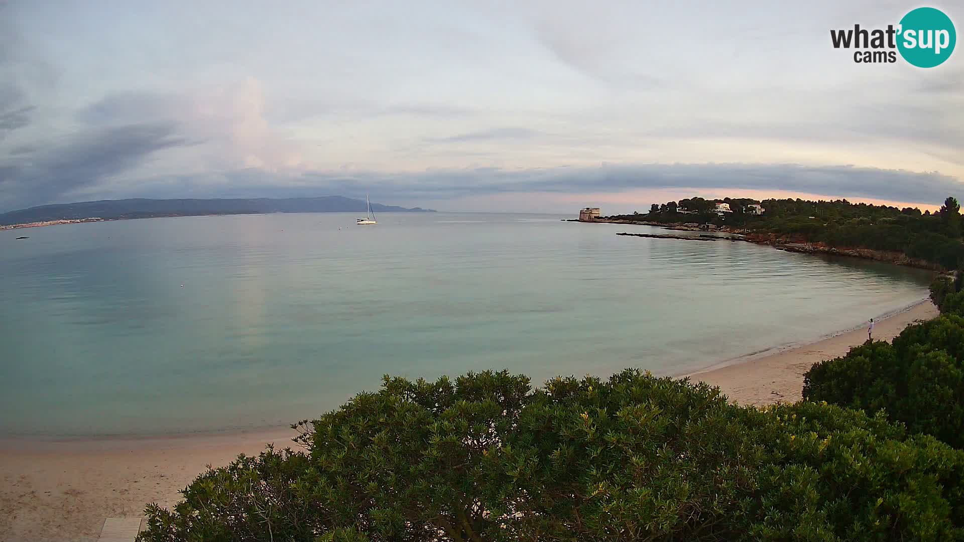 Webcam Lazzaretto beach | Alghero | Sardinia