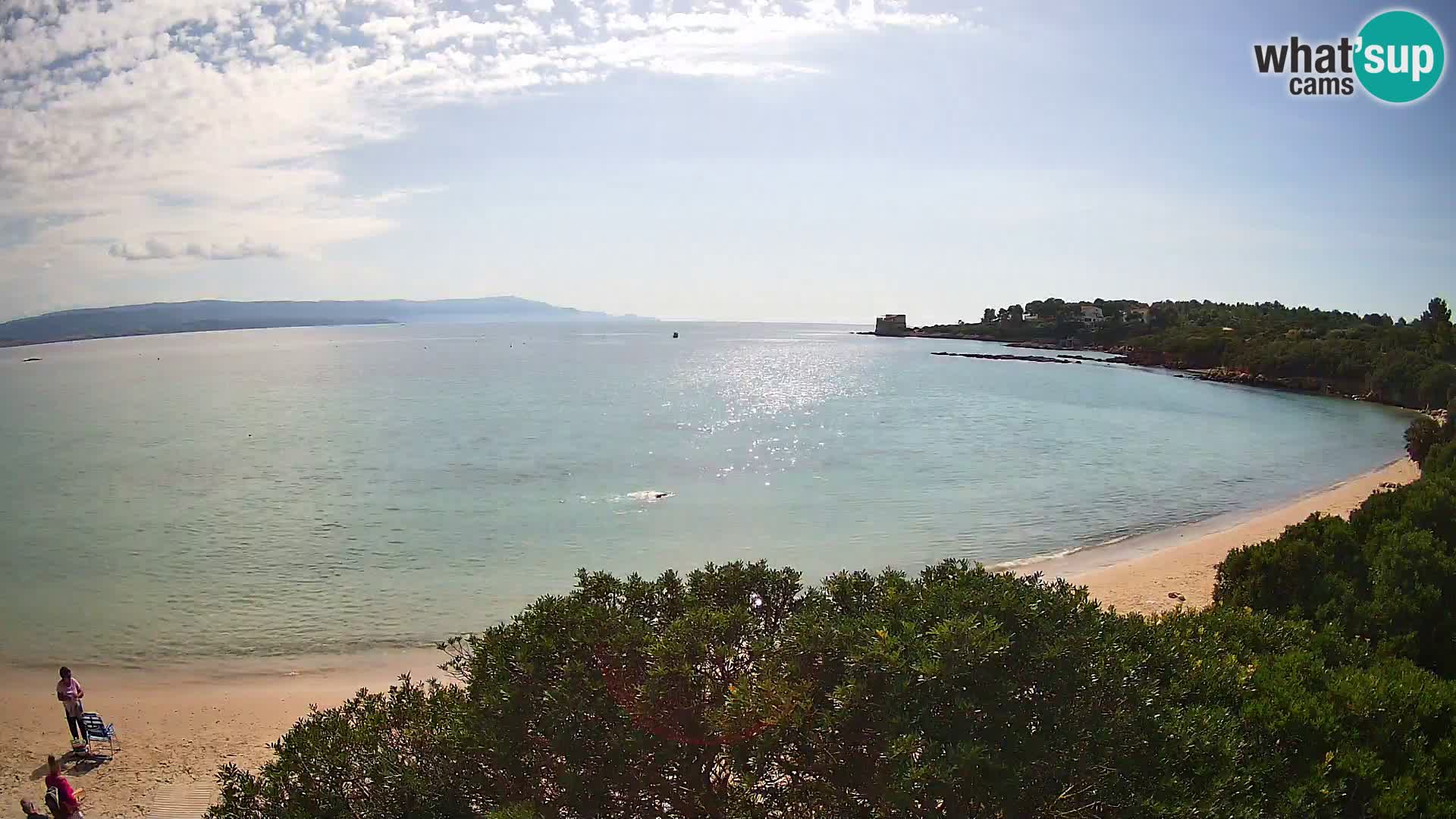Kamera plaža Lazzaretto | Alghero | Sardinija
