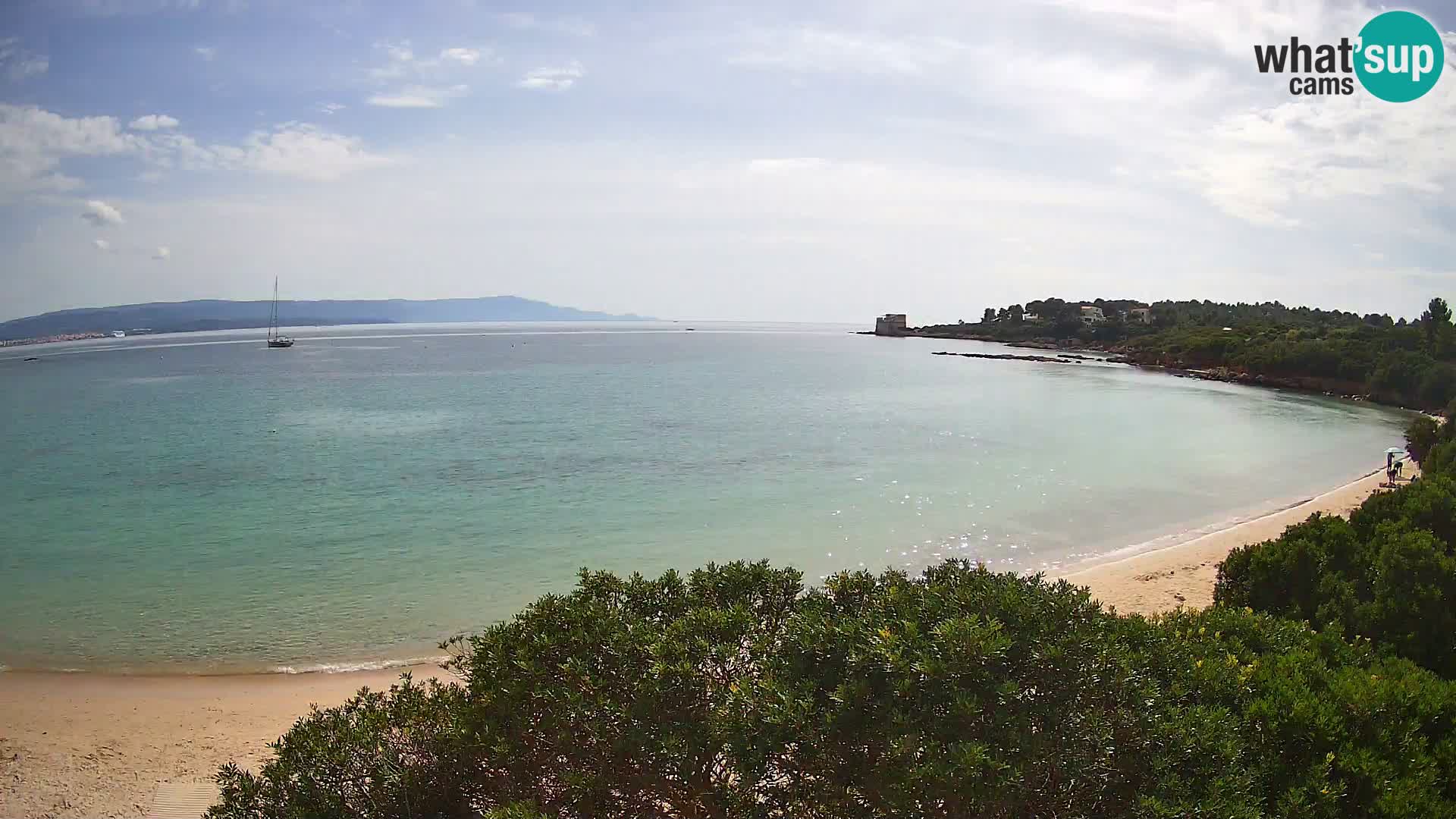 Plage Lazzaretto livecam | Alghero | Sardaigne