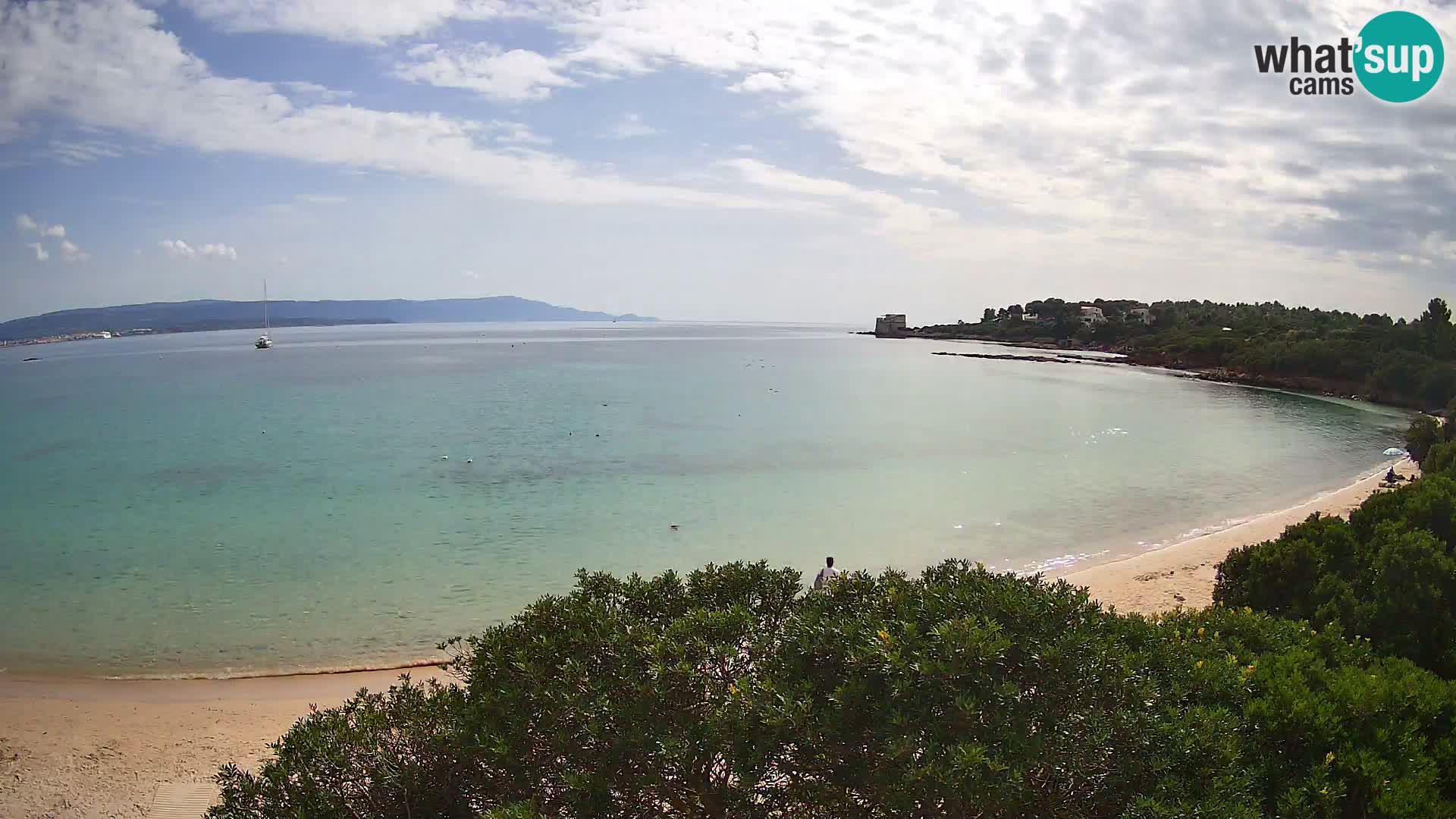 Webcam Lazzaretto beach | Alghero | Sardinia