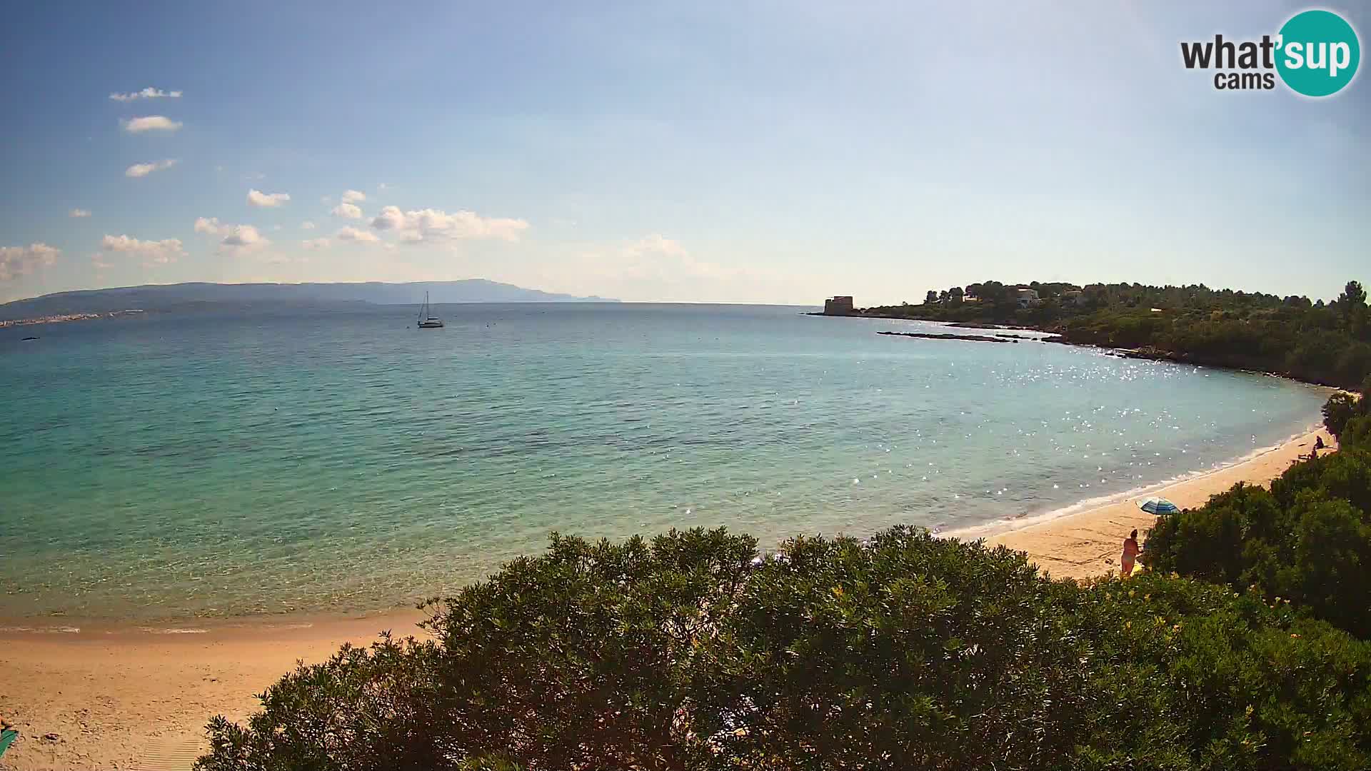 Webcam Lazzaretto beach | Alghero | Sardinia