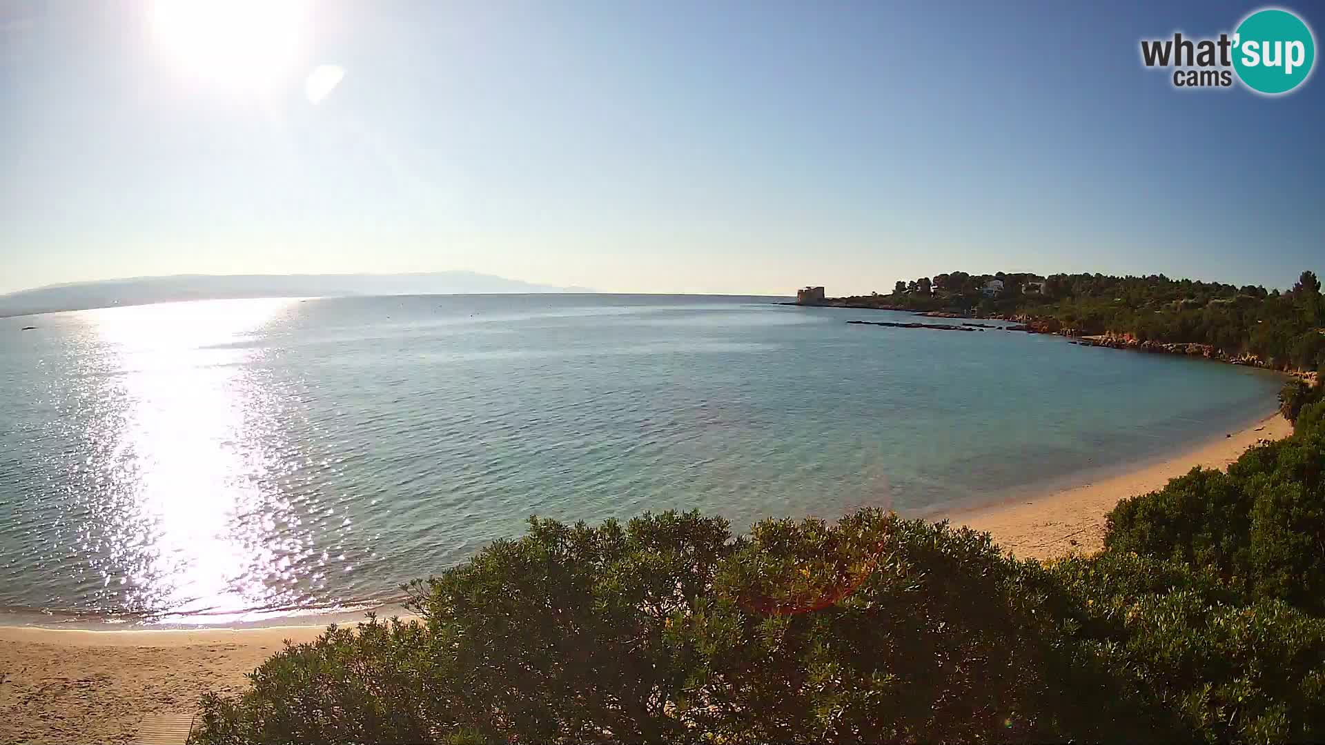 Plage Lazzaretto livecam | Alghero | Sardaigne