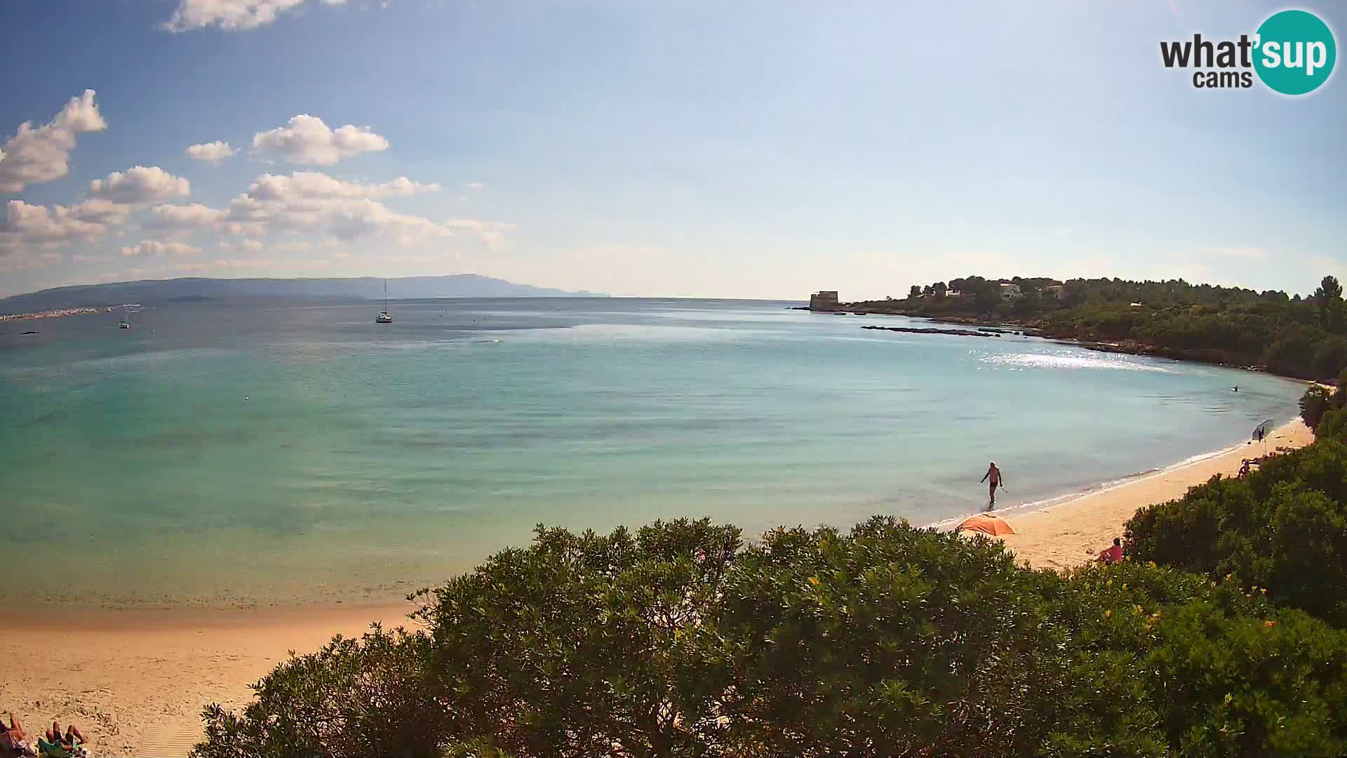 Plage Lazzaretto livecam | Alghero | Sardaigne