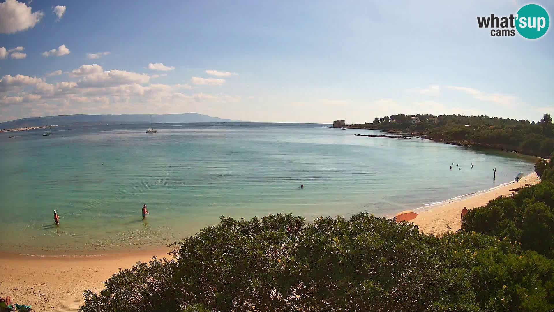 Webcam Lazzaretto Strand | Alghero | Sardinien