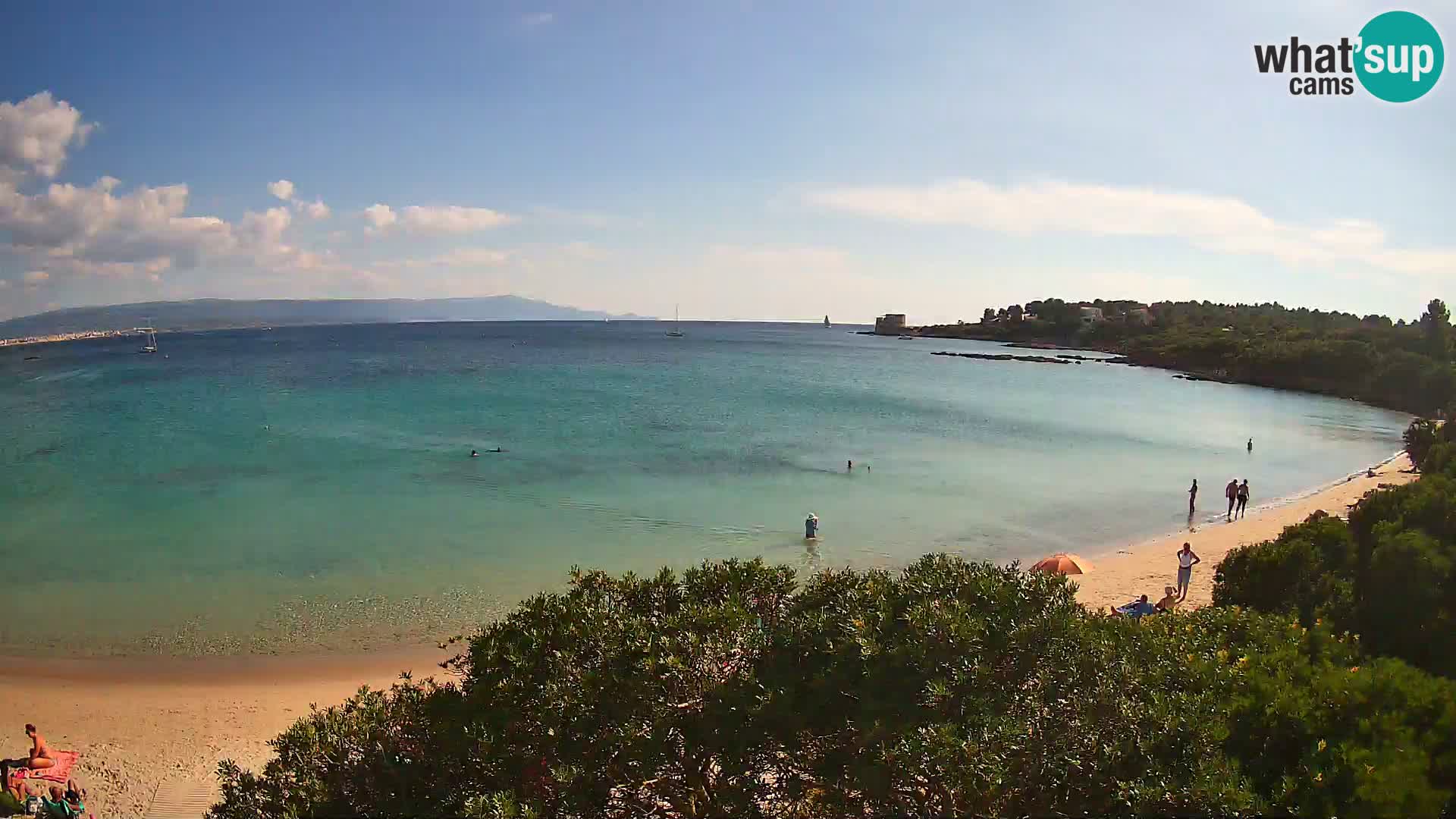 Web kamera plaža Lazzaretto | Alghero | Sardinija
