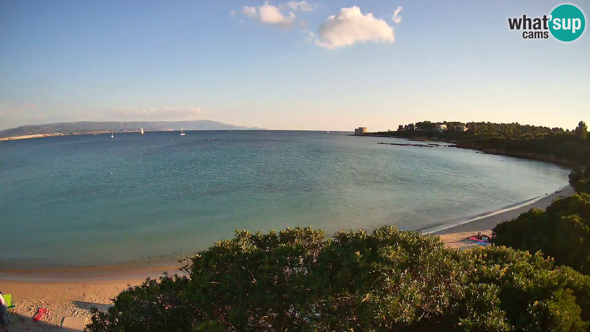 Kamera plaža Lazzaretto | Alghero | Sardinija