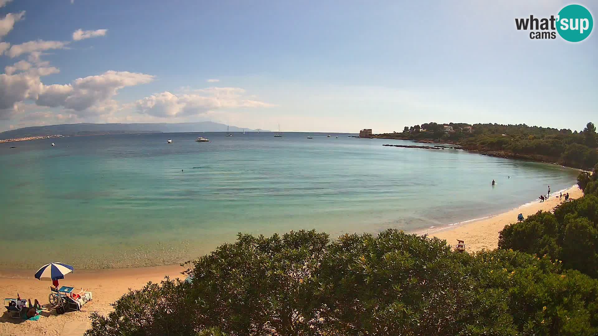 Webcam Lazzaretto Strand | Alghero | Sardinien