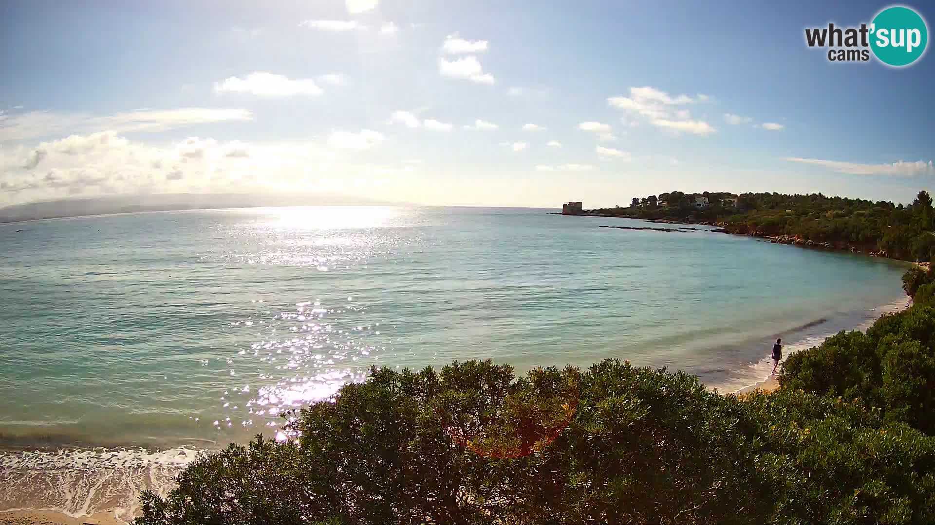 Plage Lazzaretto livecam | Alghero | Sardaigne