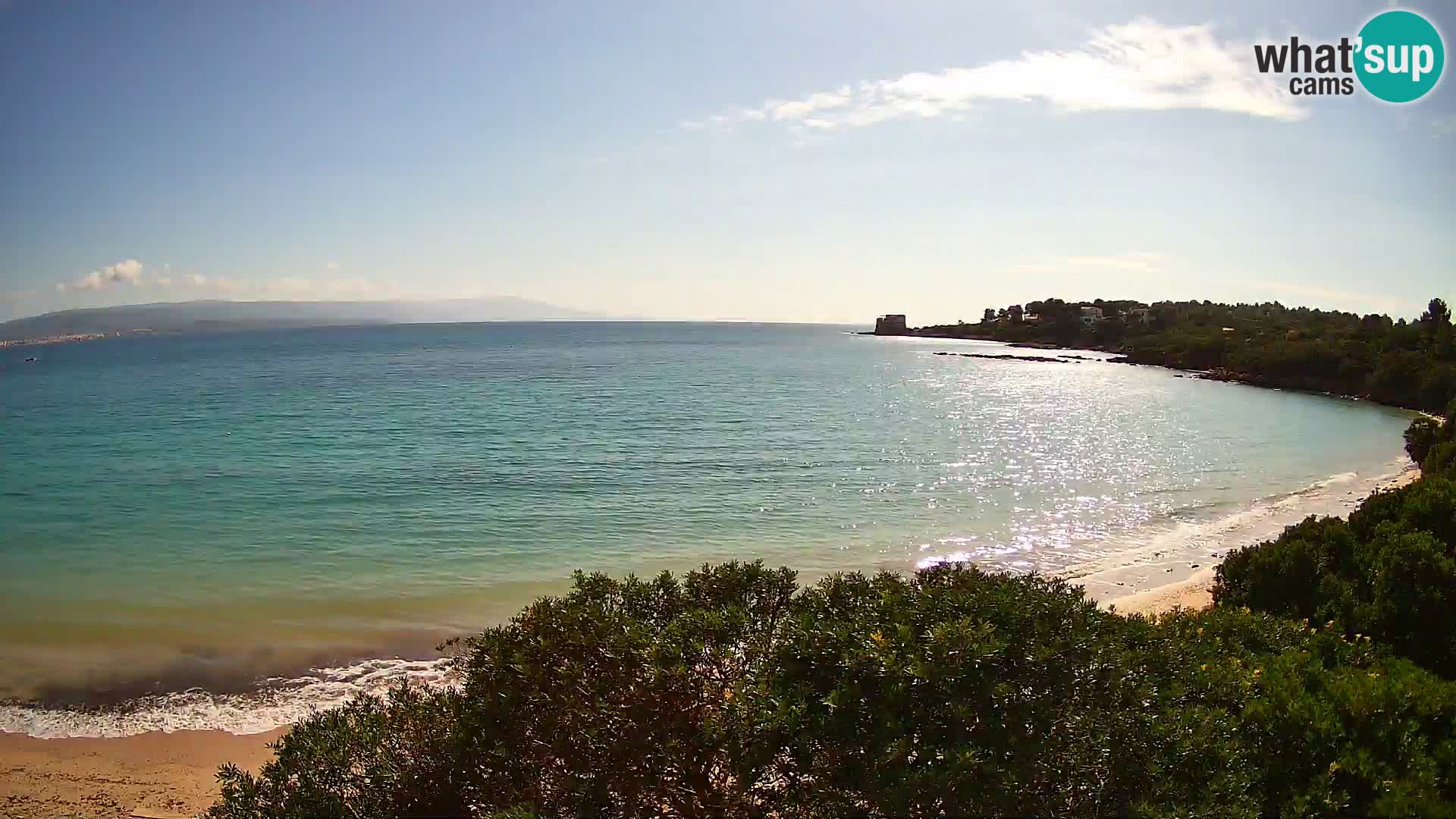 Plage Lazzaretto livecam | Alghero | Sardaigne