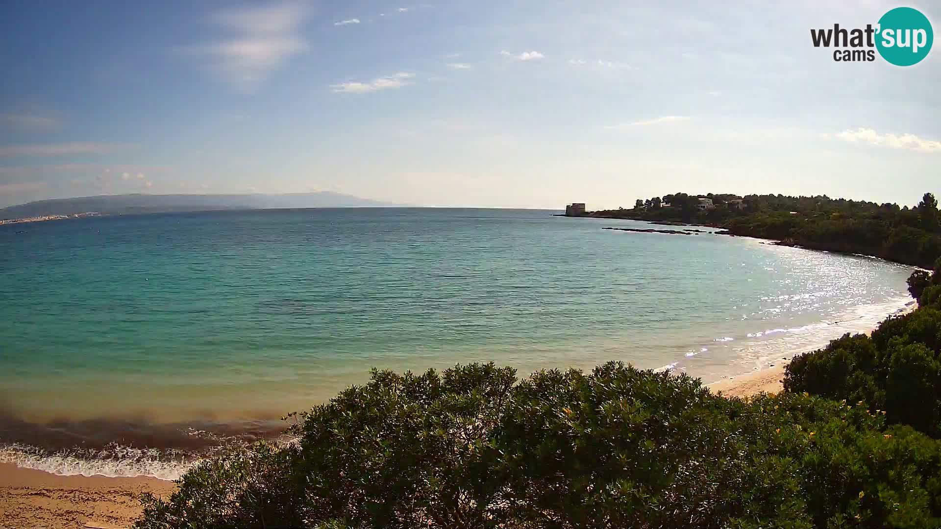 Plage Lazzaretto livecam | Alghero | Sardaigne