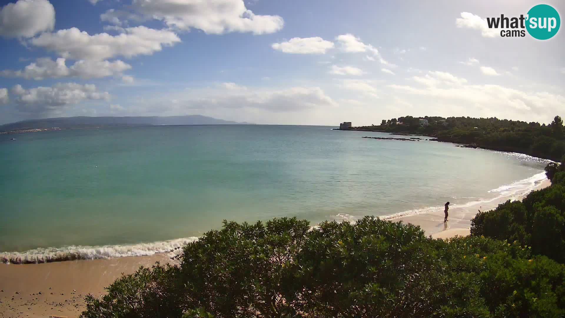 Webcam Lazzaretto beach | Alghero | Sardinia