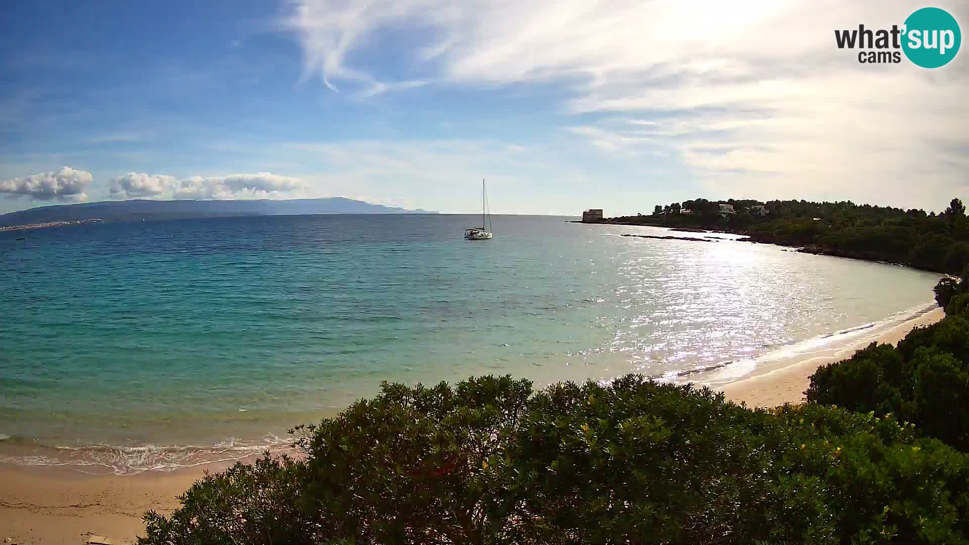 Webcam Lazzaretto beach | Alghero | Sardinia
