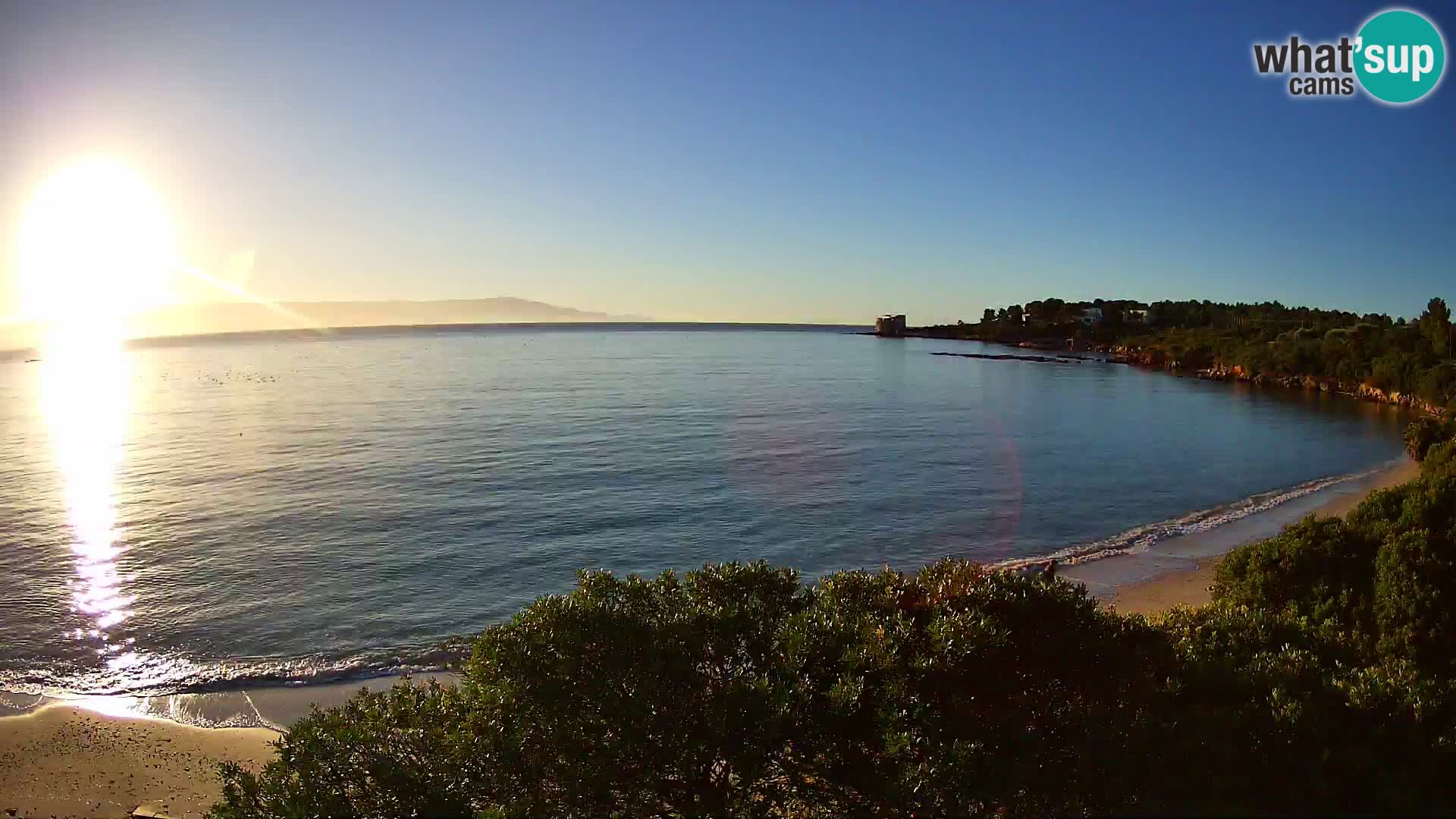 Webcam Lazzaretto Strand | Alghero | Sardinien