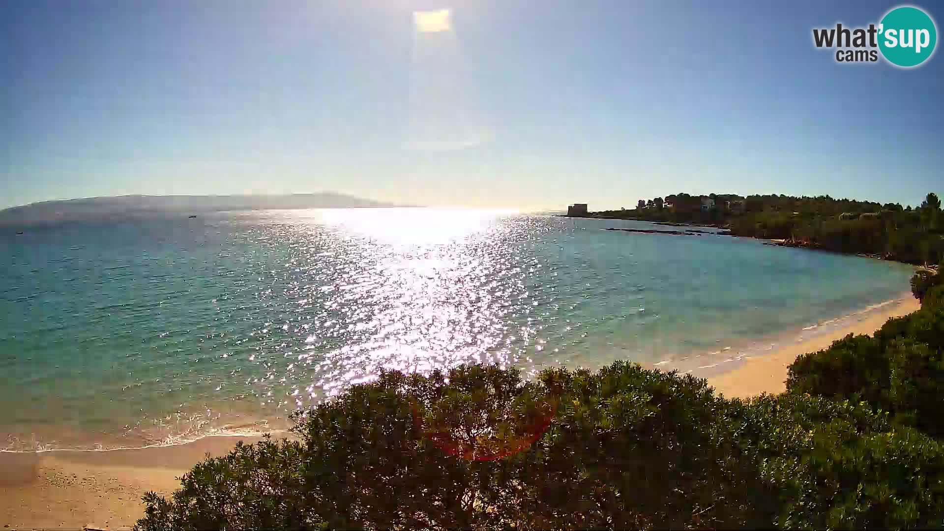 Webcam Lazzaretto beach | Alghero | Sardinia