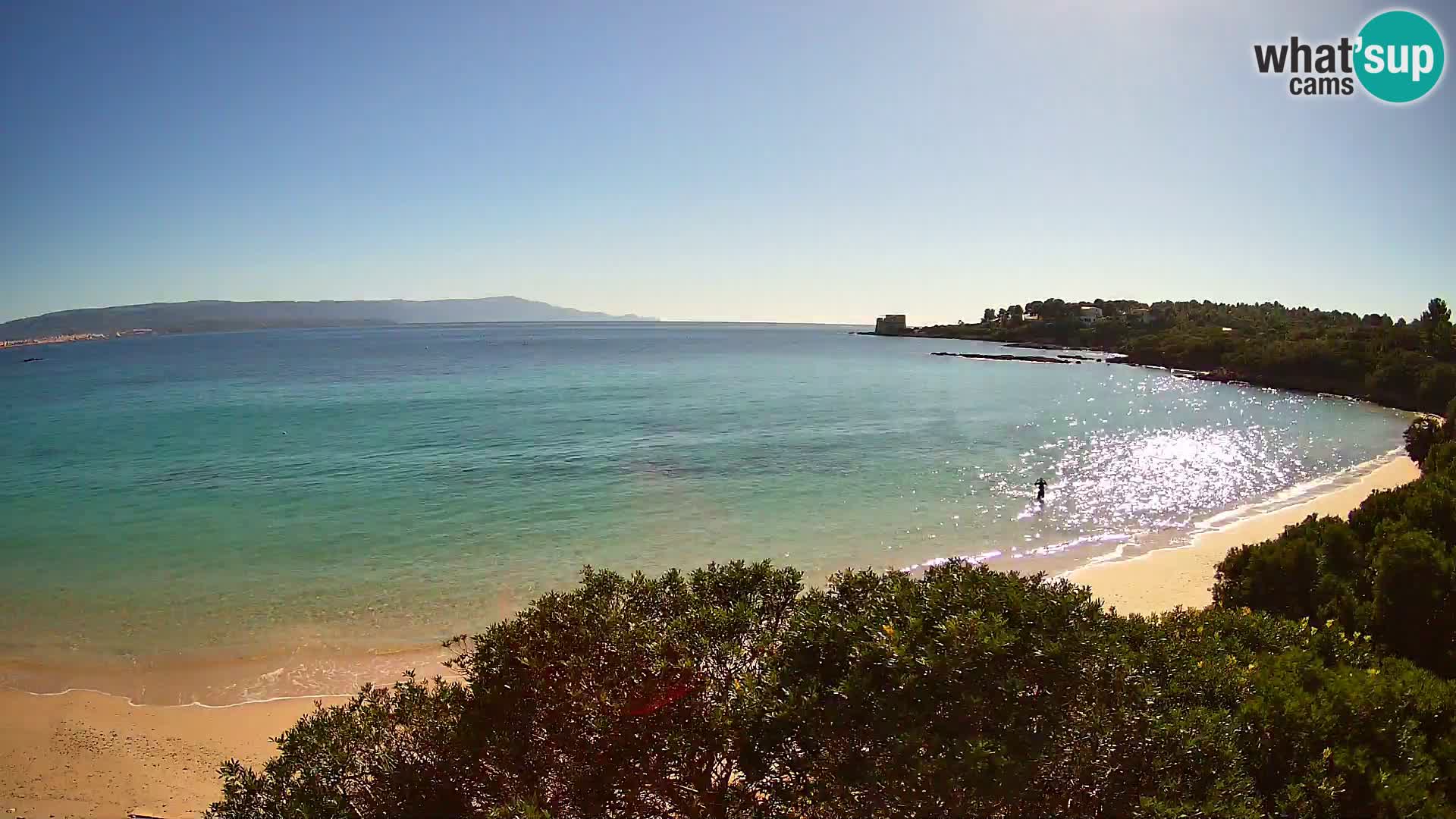 Plage Lazzaretto livecam | Alghero | Sardaigne