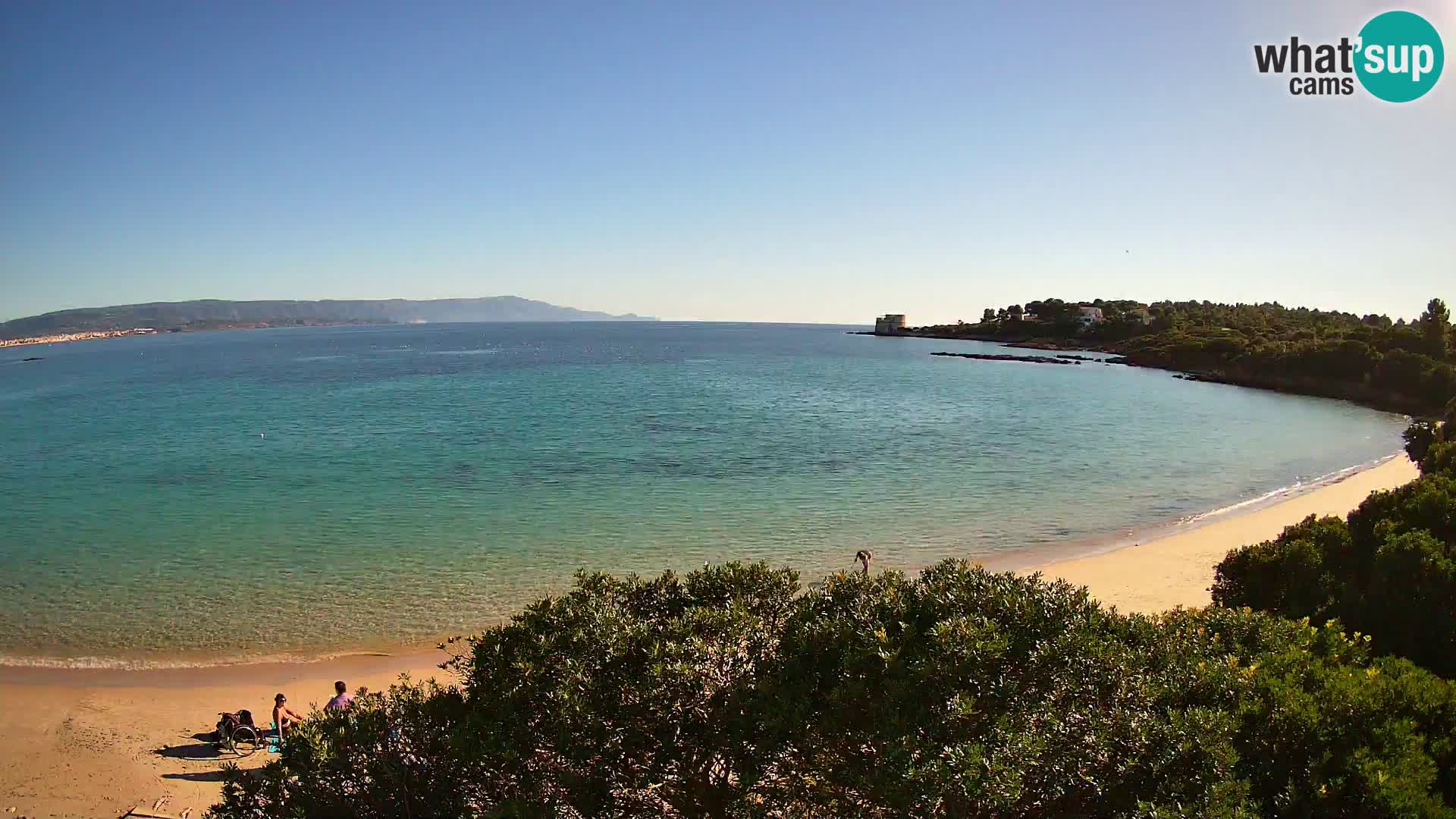 Plage Lazzaretto livecam | Alghero | Sardaigne