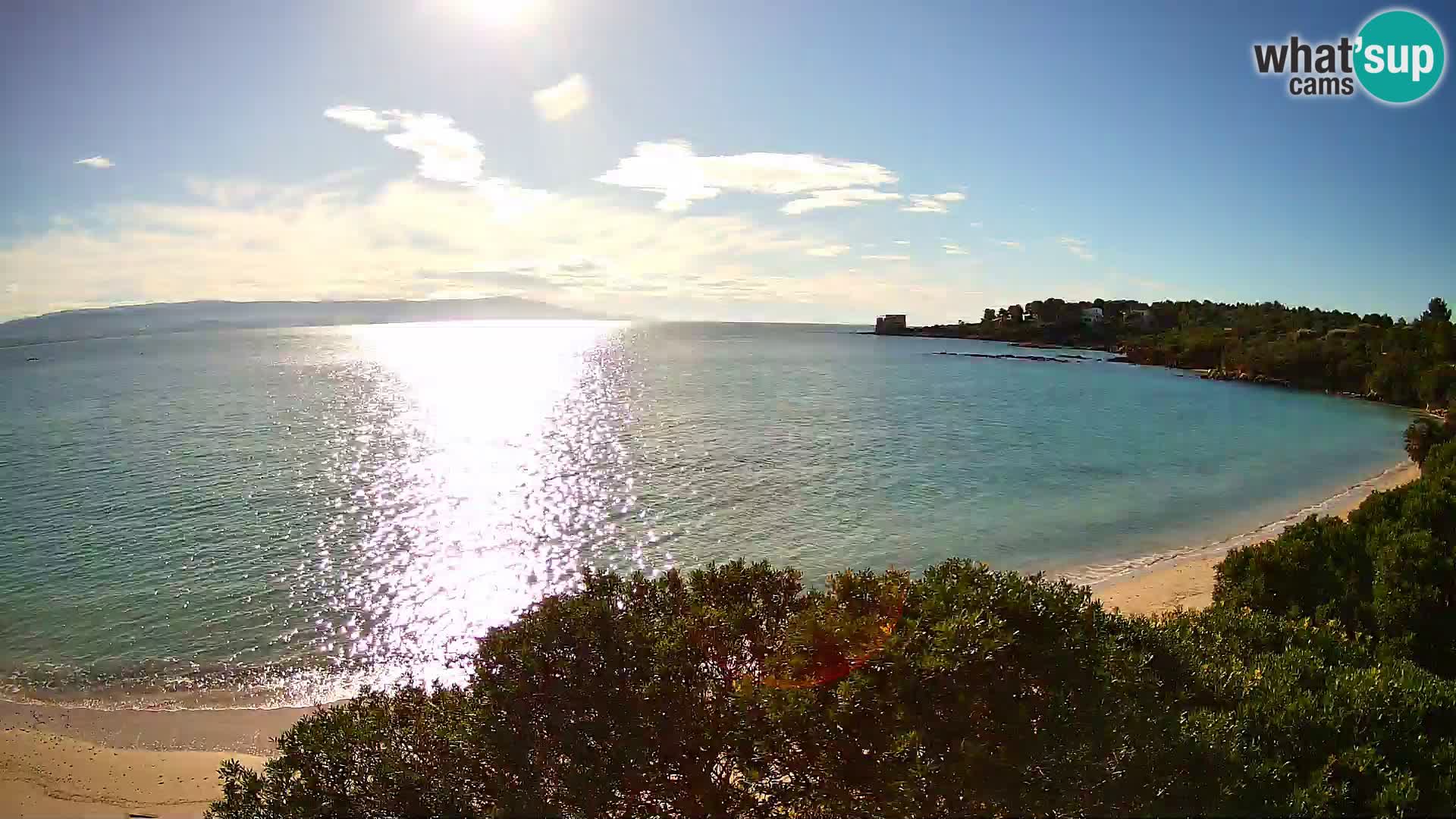Webcam Lazzaretto Strand | Alghero | Sardinien