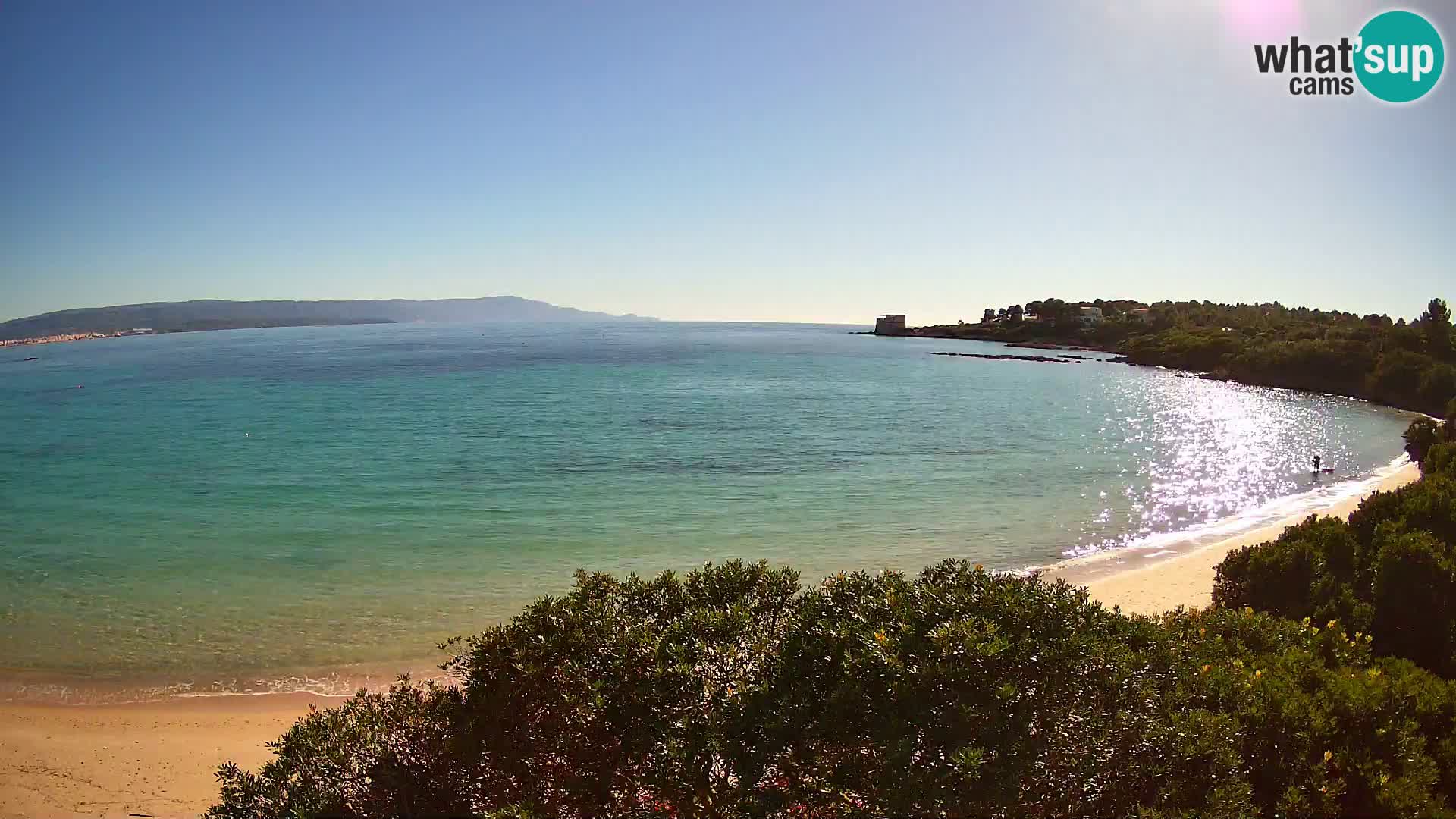 Webcam Lazzaretto Strand | Alghero | Sardinien