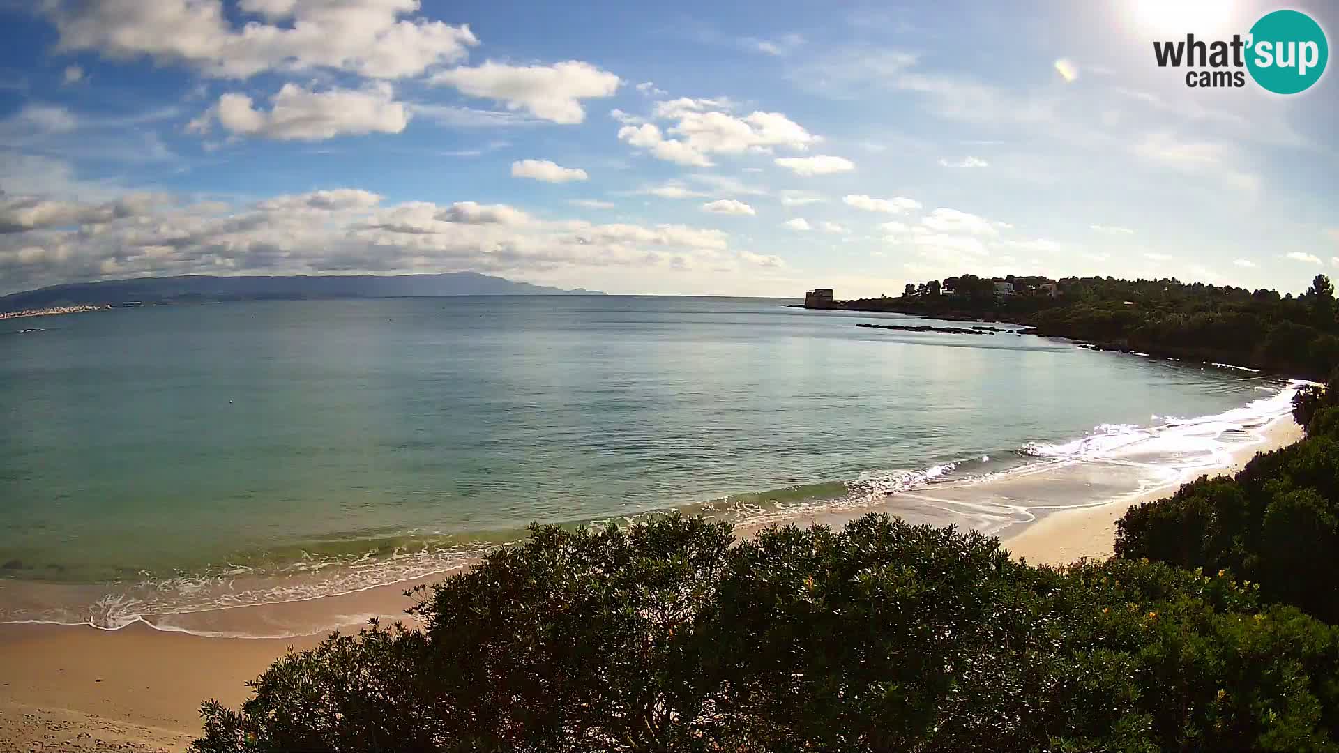 Webcam Lazzaretto beach | Alghero | Sardinia
