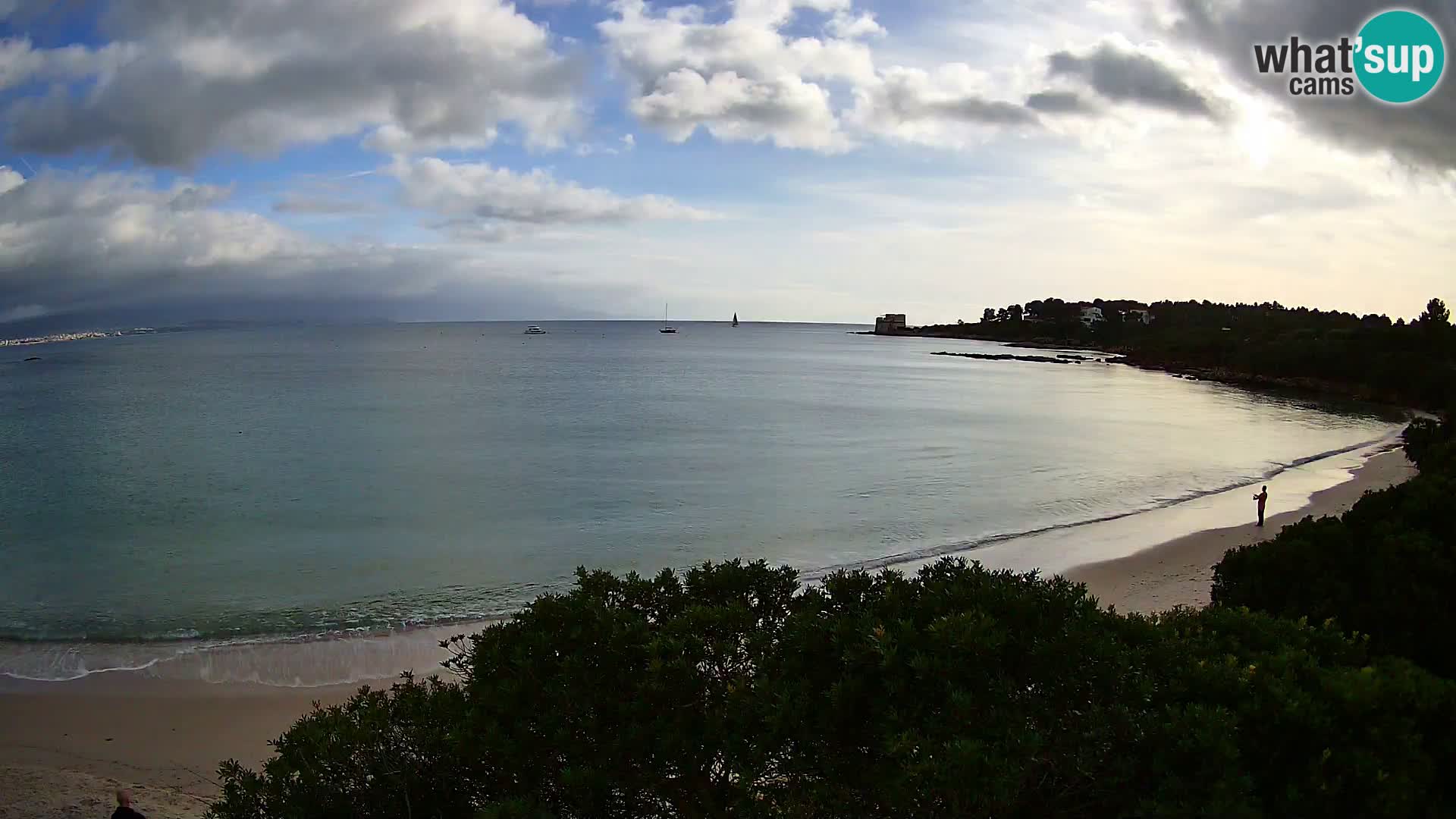 Web kamera plaža Lazzaretto | Alghero | Sardinija