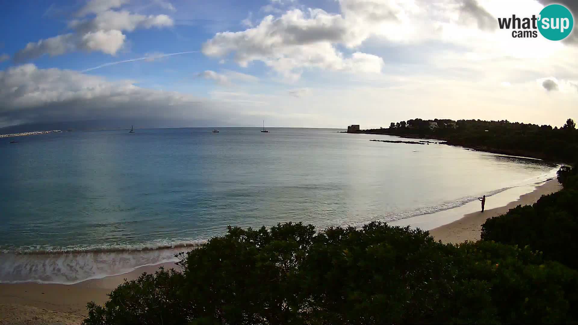 Plage Lazzaretto livecam | Alghero | Sardaigne
