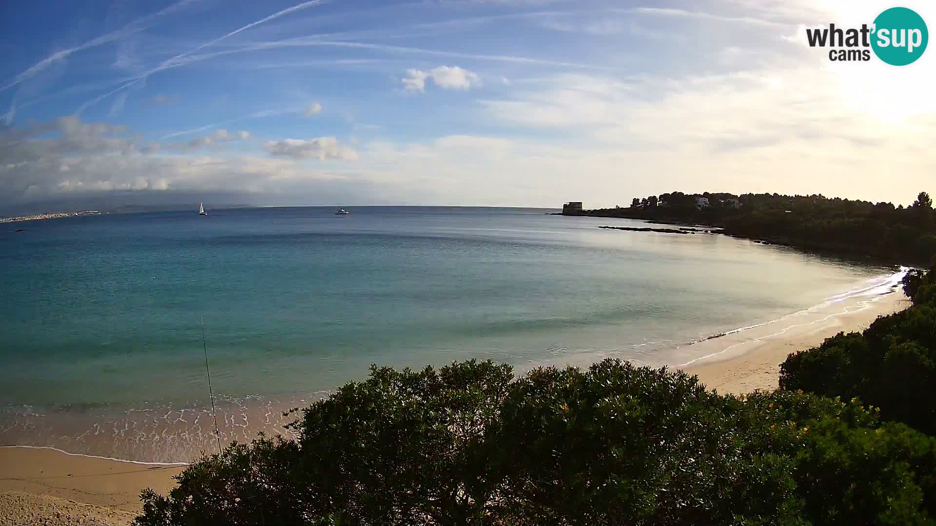 Webcam Lazzaretto Strand | Alghero | Sardinien