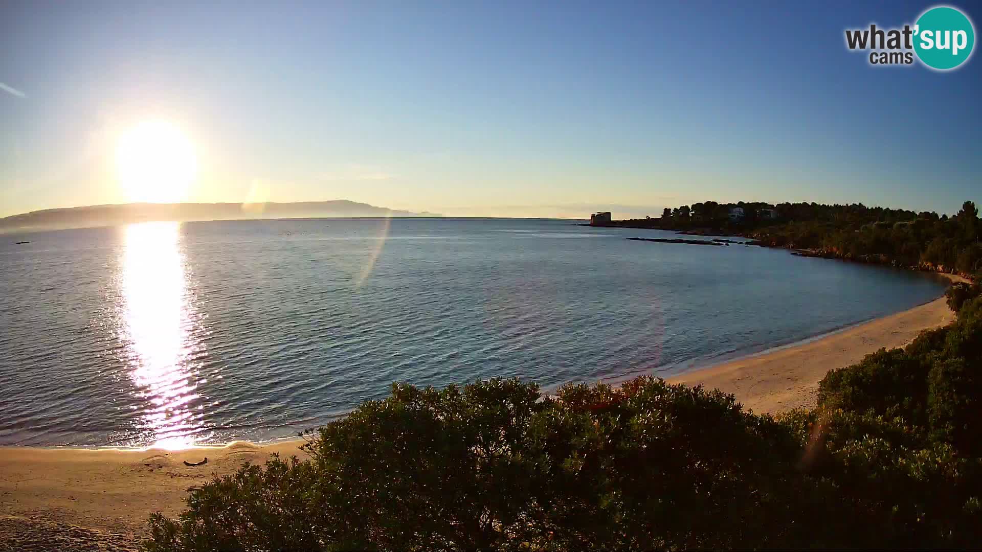 Kamera plaža Lazzaretto | Alghero | Sardinija