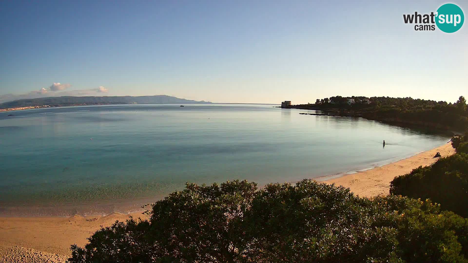 Plage Lazzaretto livecam | Alghero | Sardaigne