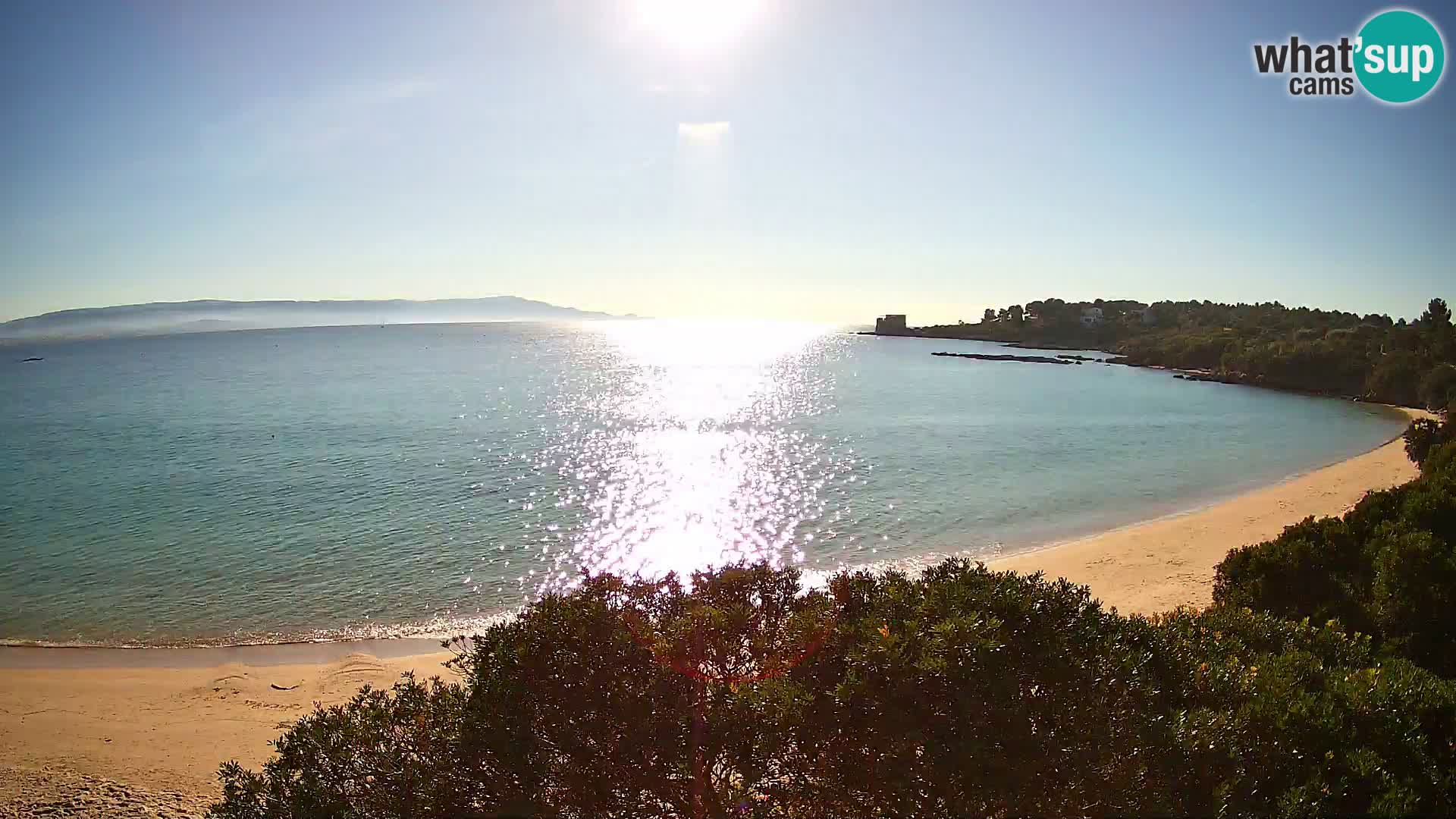 Plage Lazzaretto livecam | Alghero | Sardaigne
