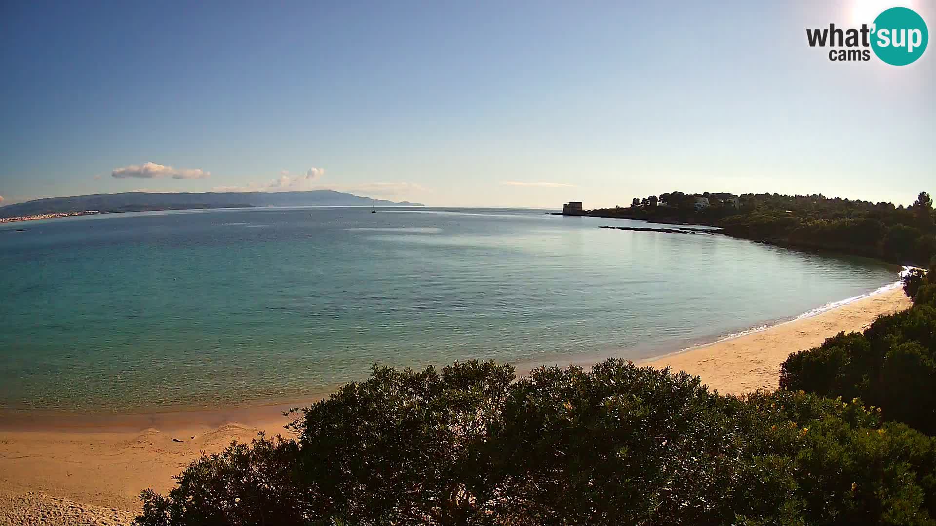Webcam Lazzaretto beach | Alghero | Sardinia