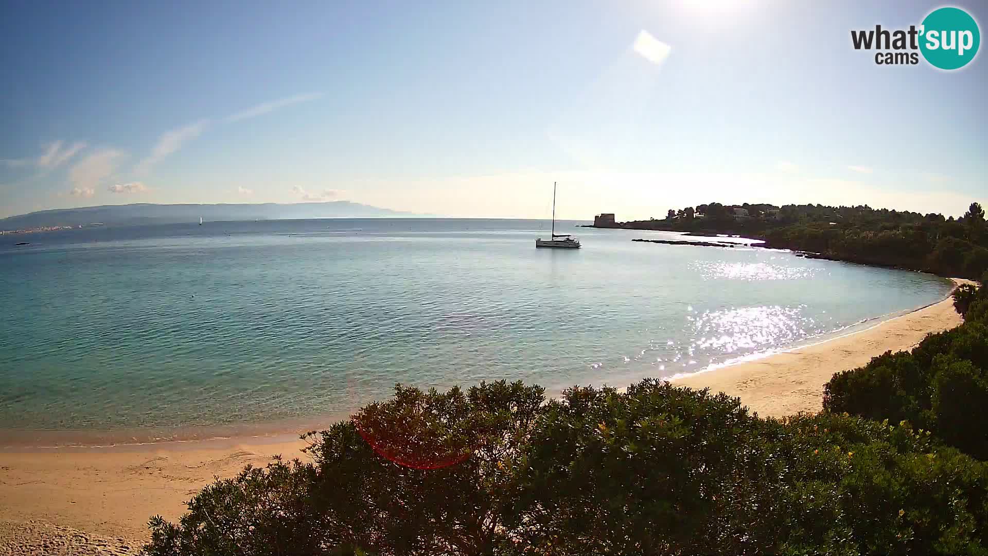 Plage Lazzaretto livecam | Alghero | Sardaigne