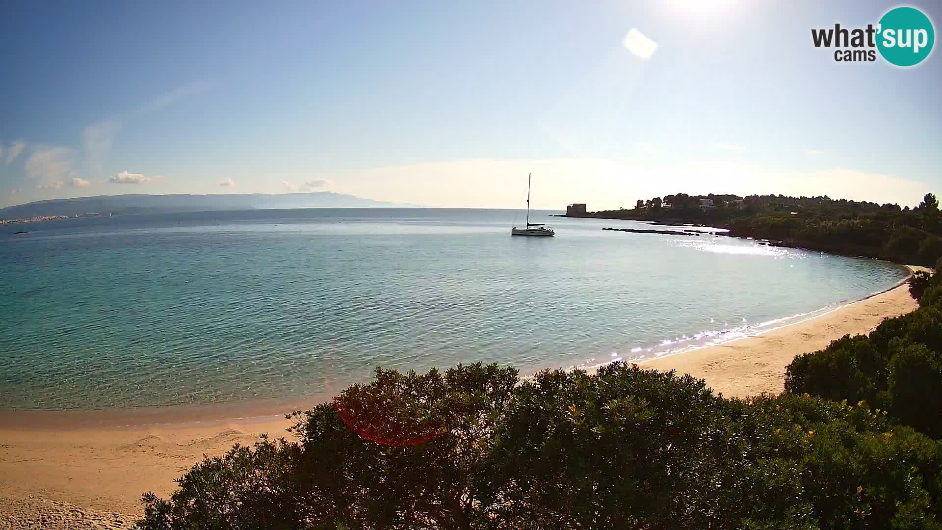 Webcam Lazzaretto Strand | Alghero | Sardinien