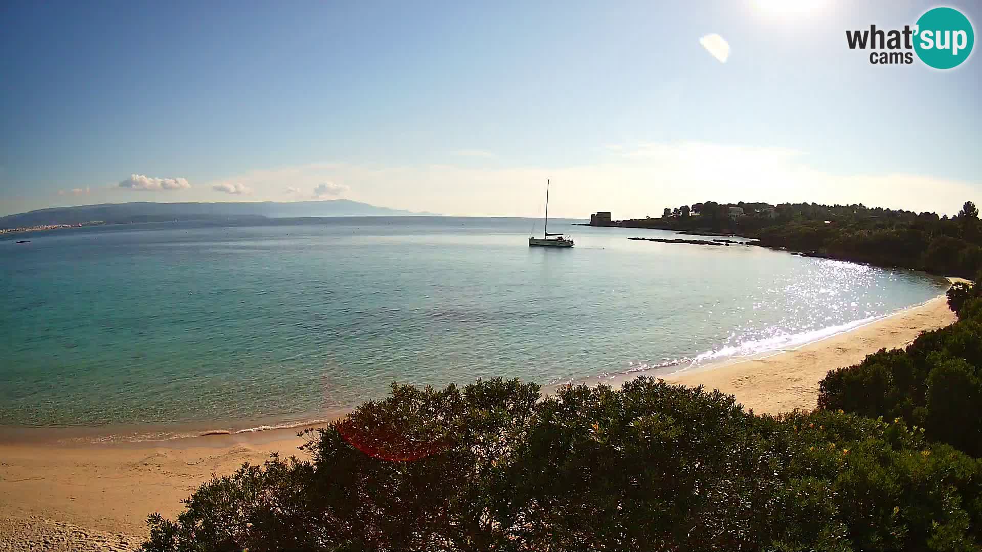 Plage Lazzaretto livecam | Alghero | Sardaigne